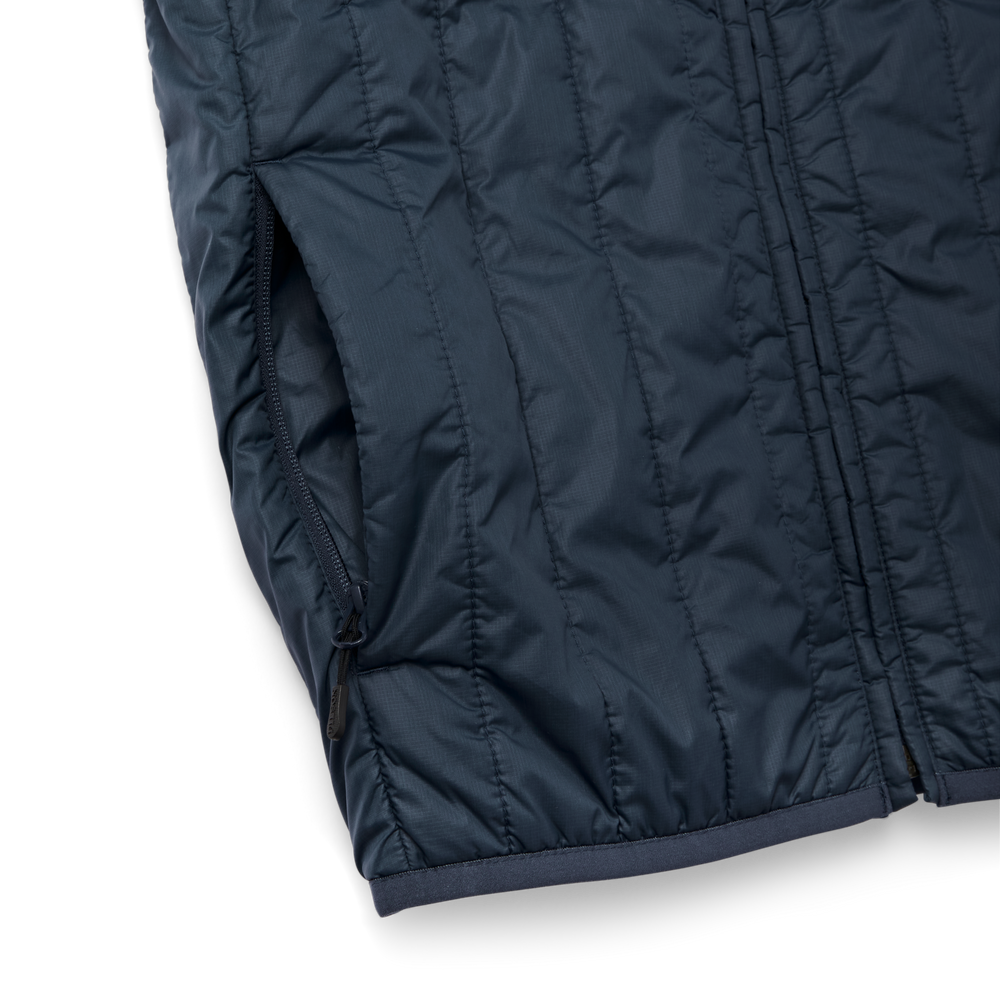 Alternate view of the Filson Ultralight Vest - Charred Teal