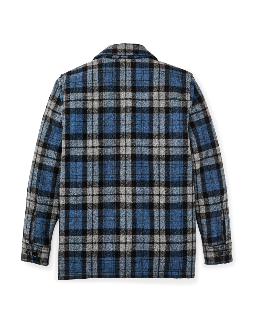 Wool Jac-Shirt - Blue / Heather Gray Plaid