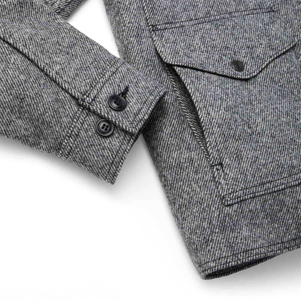 Alternate view of the Filson Mackinaw Wool Cruiser Jacket - Gray Black