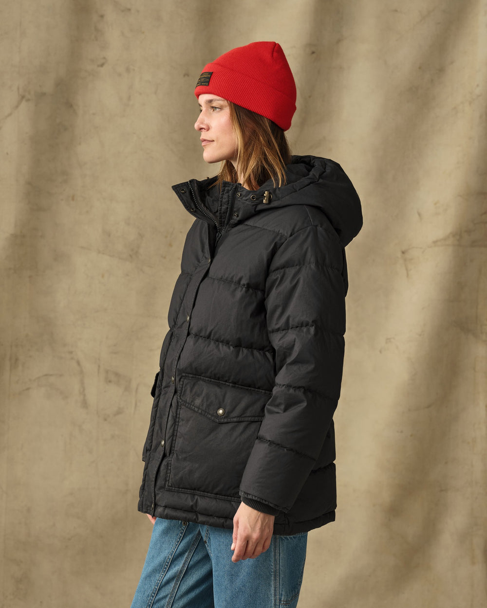 Women's Heritage Cotton Down Parka - Black