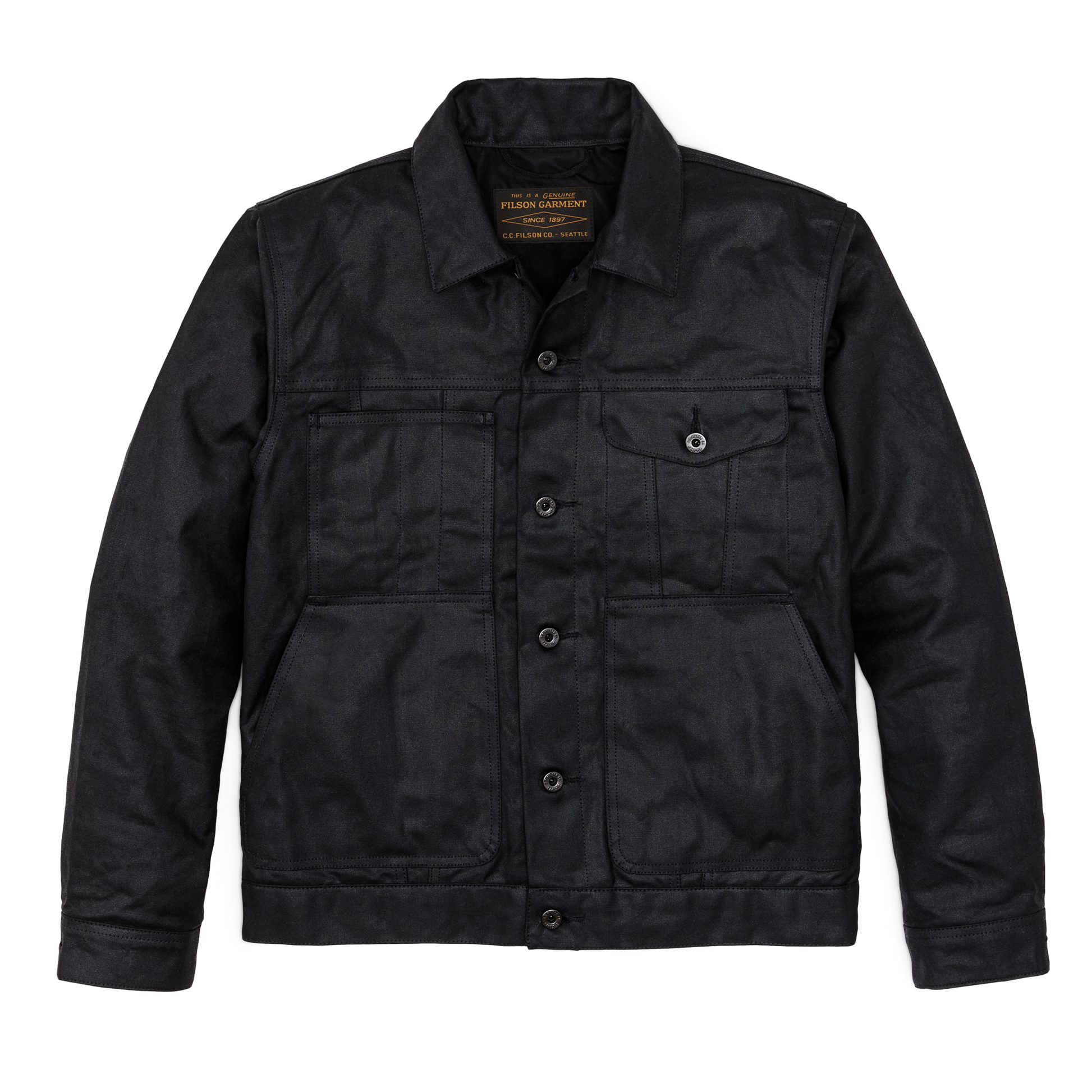 Tin Cloth Short Lined Cruiser Jacket | Filson Tin Cloth Short Lined Cruiser Jacket | Filson