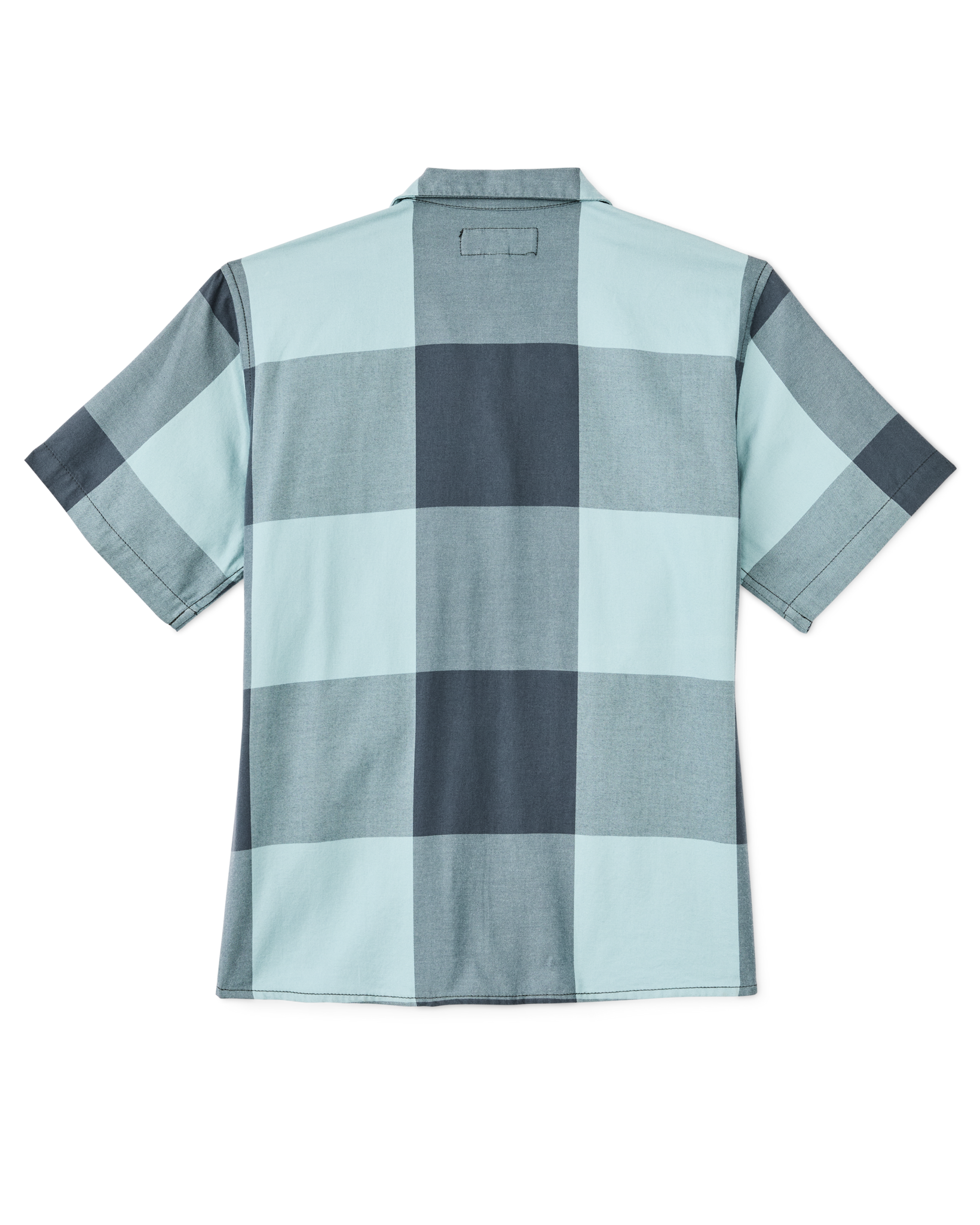 Women's Short Sleeve Camp Shirt - Storm Blue / Stone Plaid