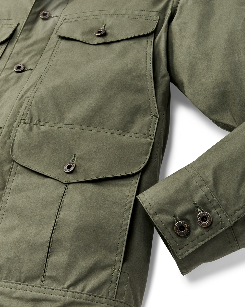 Dry Wax Journeyman Jacket - Olive Green | Filson
