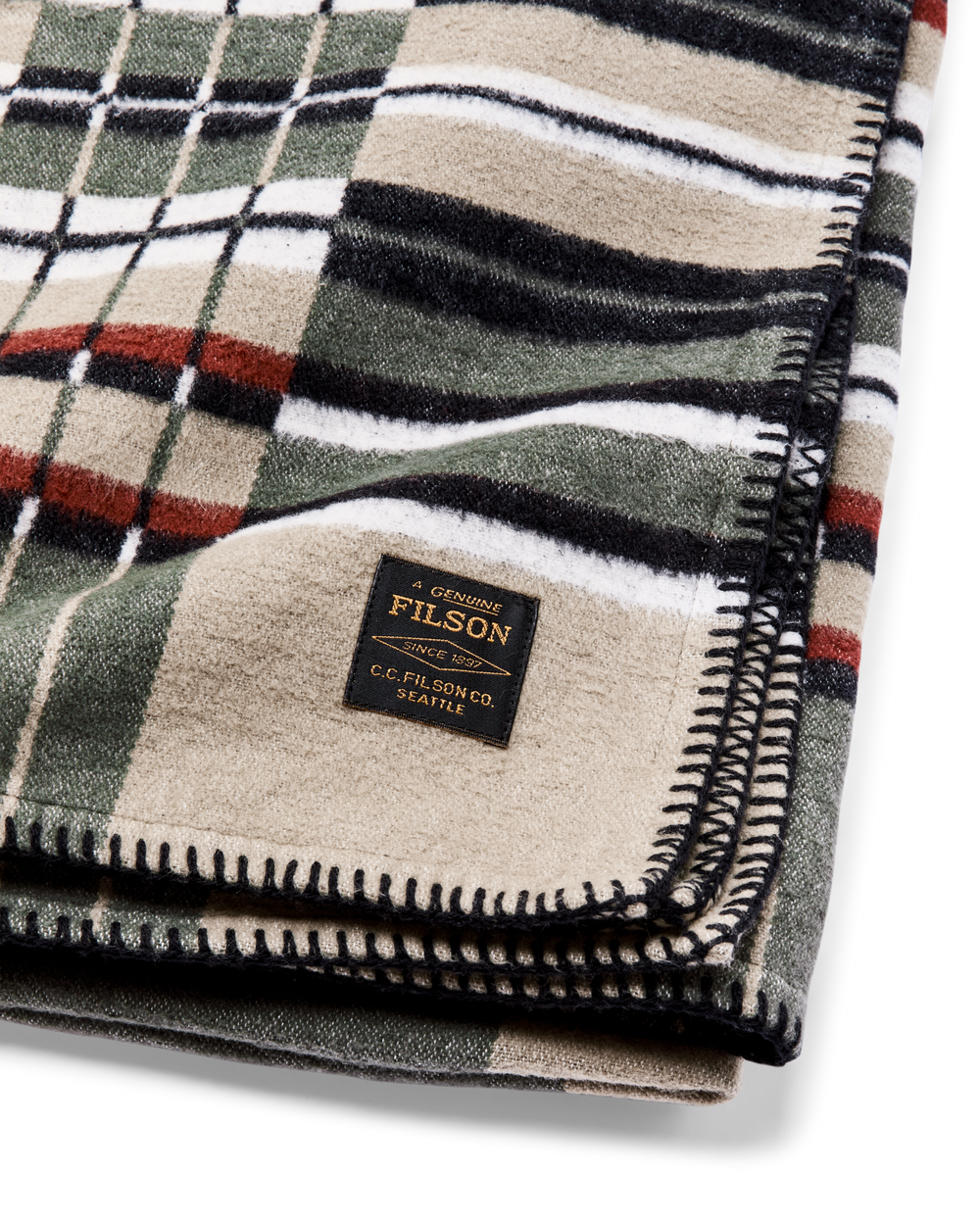 Alternate view of the Filson Longmire Cotton Blanket - Silver Sage