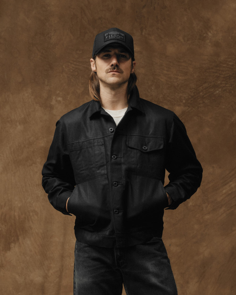 Filson Men's Short Lined Cruiser Jacket, XXL, Black