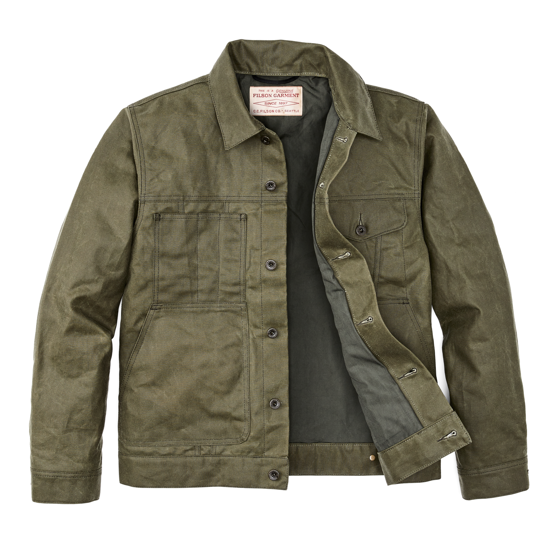 Tin Cloth Short Lined Cruiser Jacket | Filson Tin Cloth Short Lined Cruiser Jacket | Filson