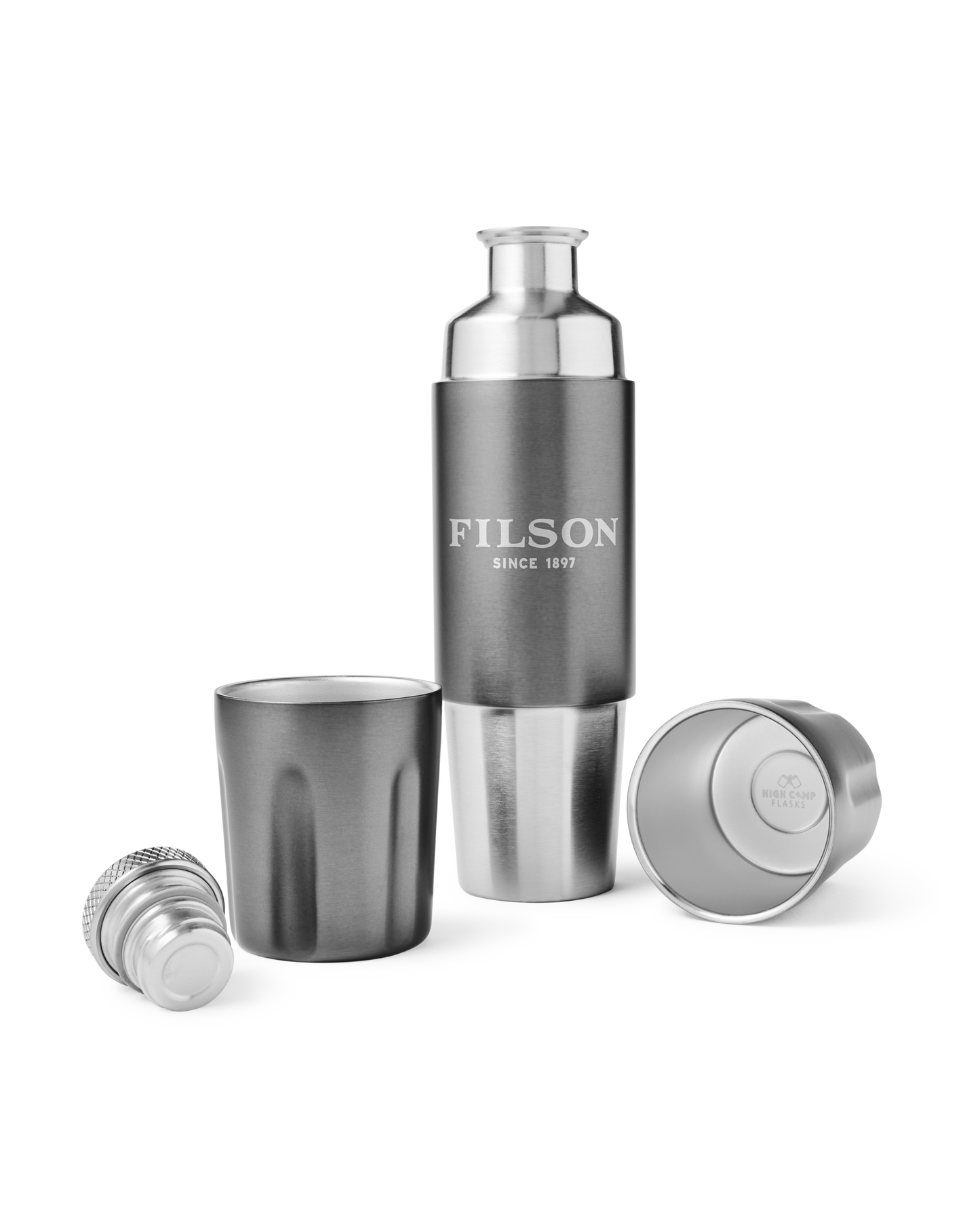 High Camp 750ml Firelight Flask - Gunmetal