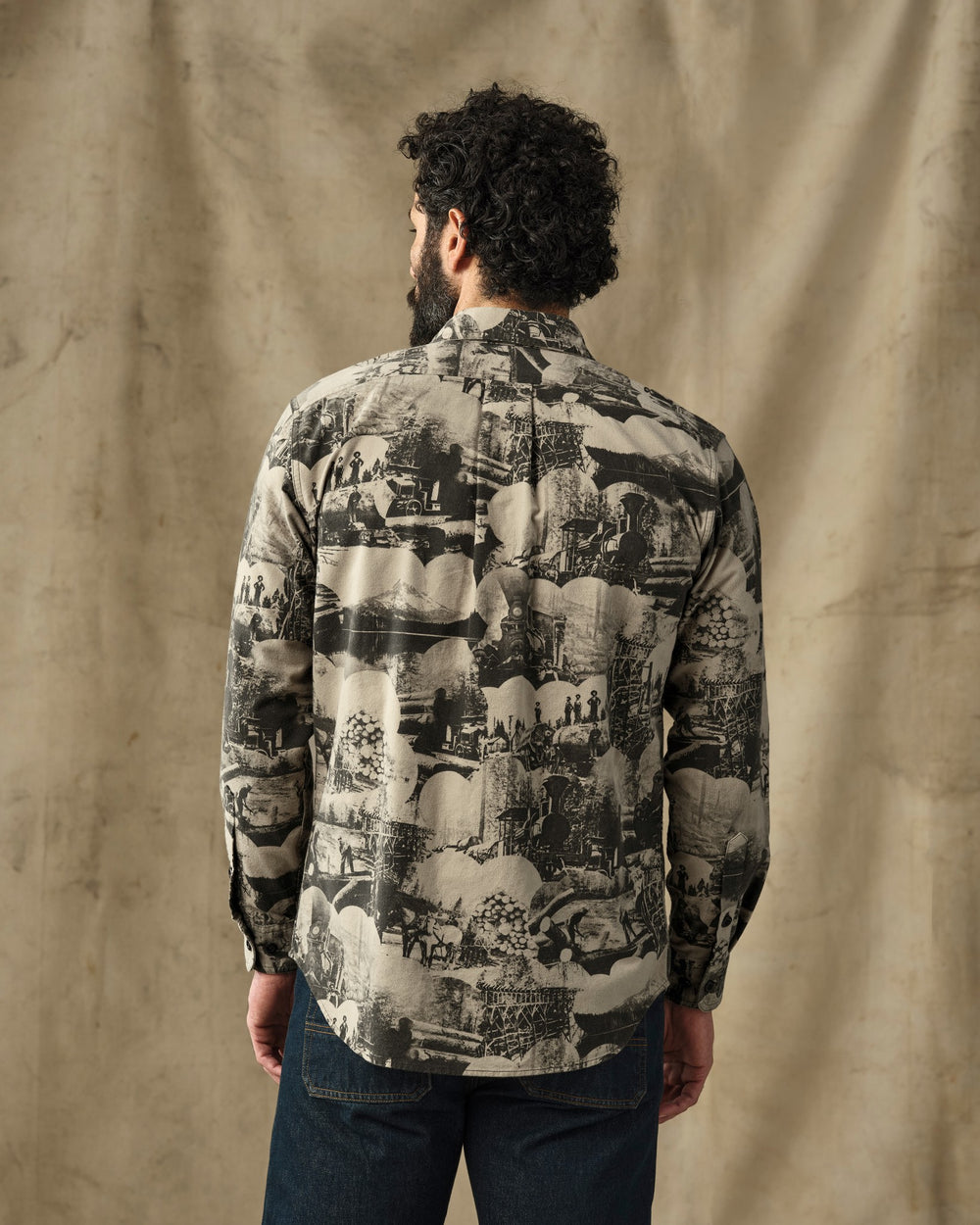 Field Flannel Shirt - Vintage Khaki Print