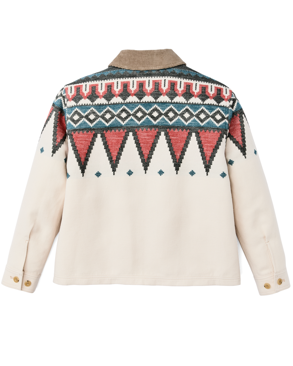 Women's Colchuck Short Jacket - Sand / Teal Multi