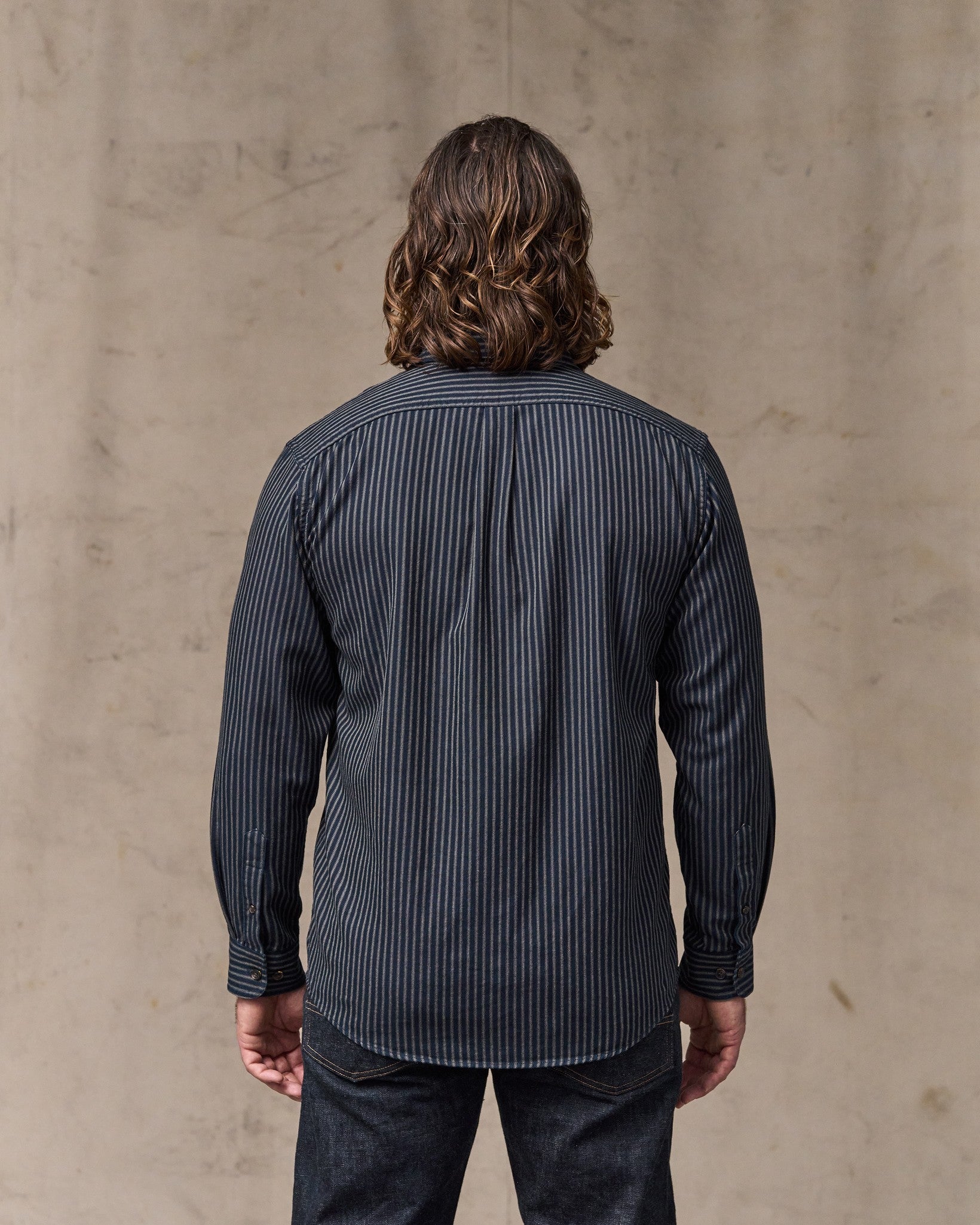 Lightweight Alaskan Guide Shirt - Indigo / Ticking Stripe | Filson