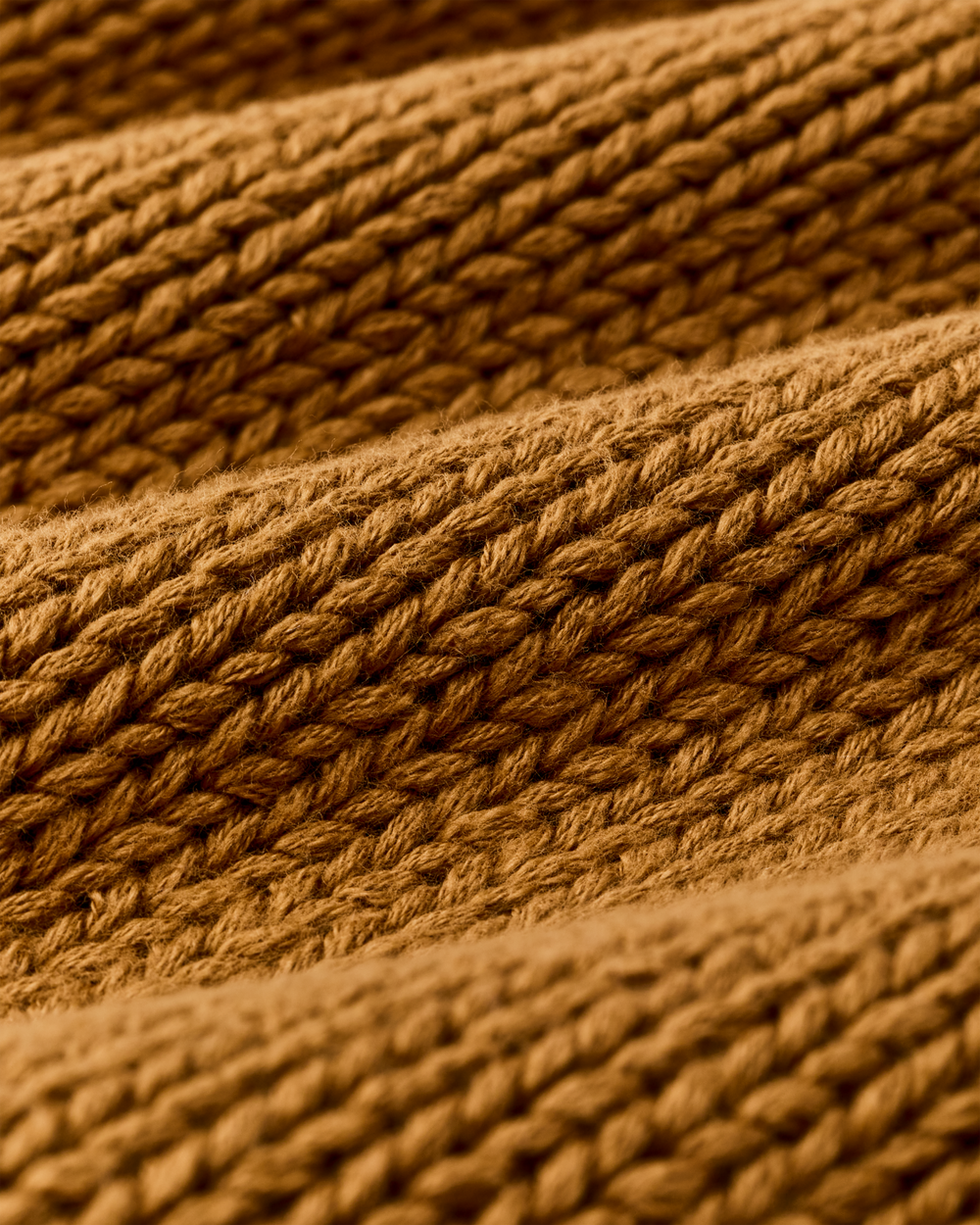 Women's Cotton Crewneck Sweater - Golden Brown