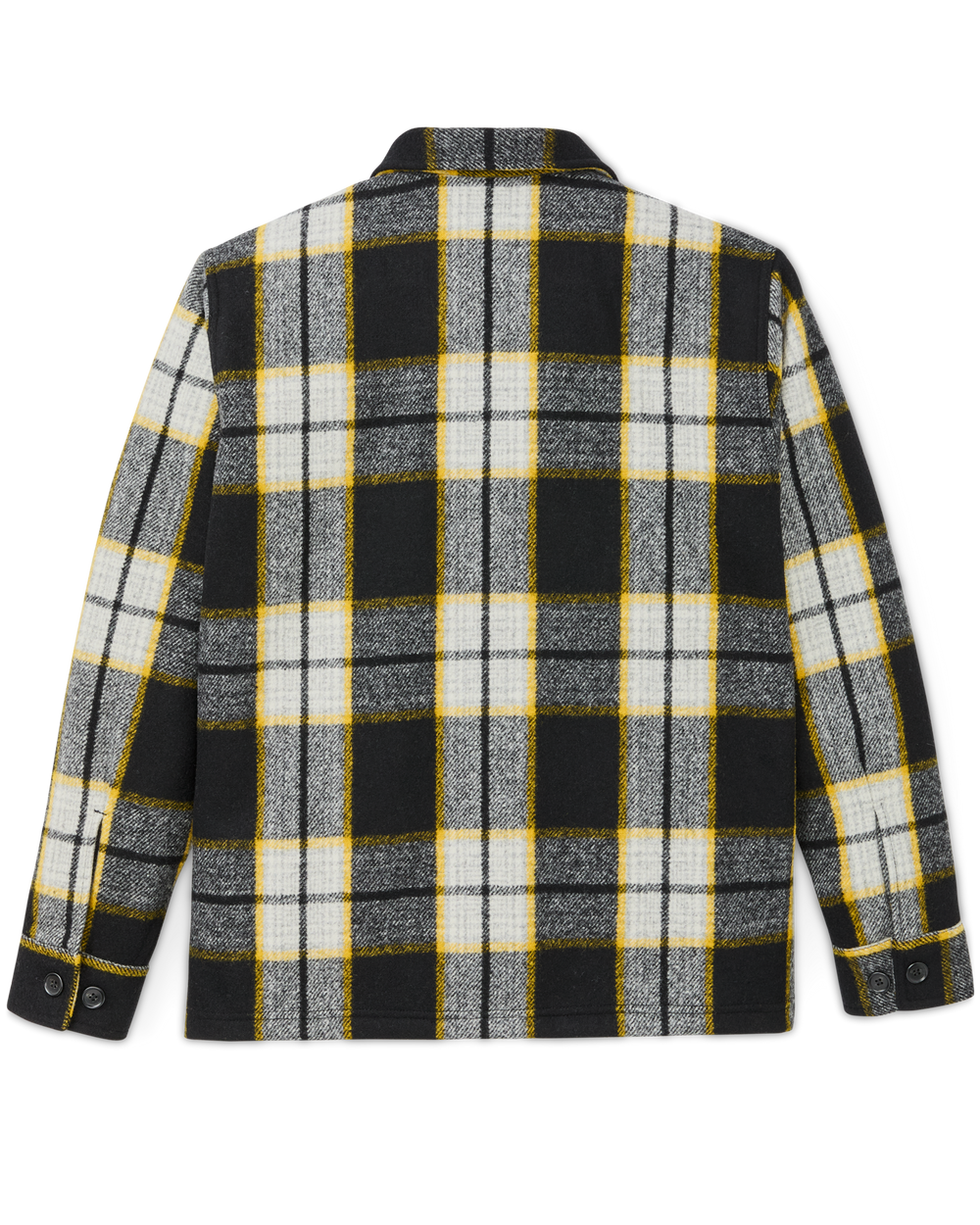 Mackinaw Wool 1972 Coat - Black / Yellow Plaid