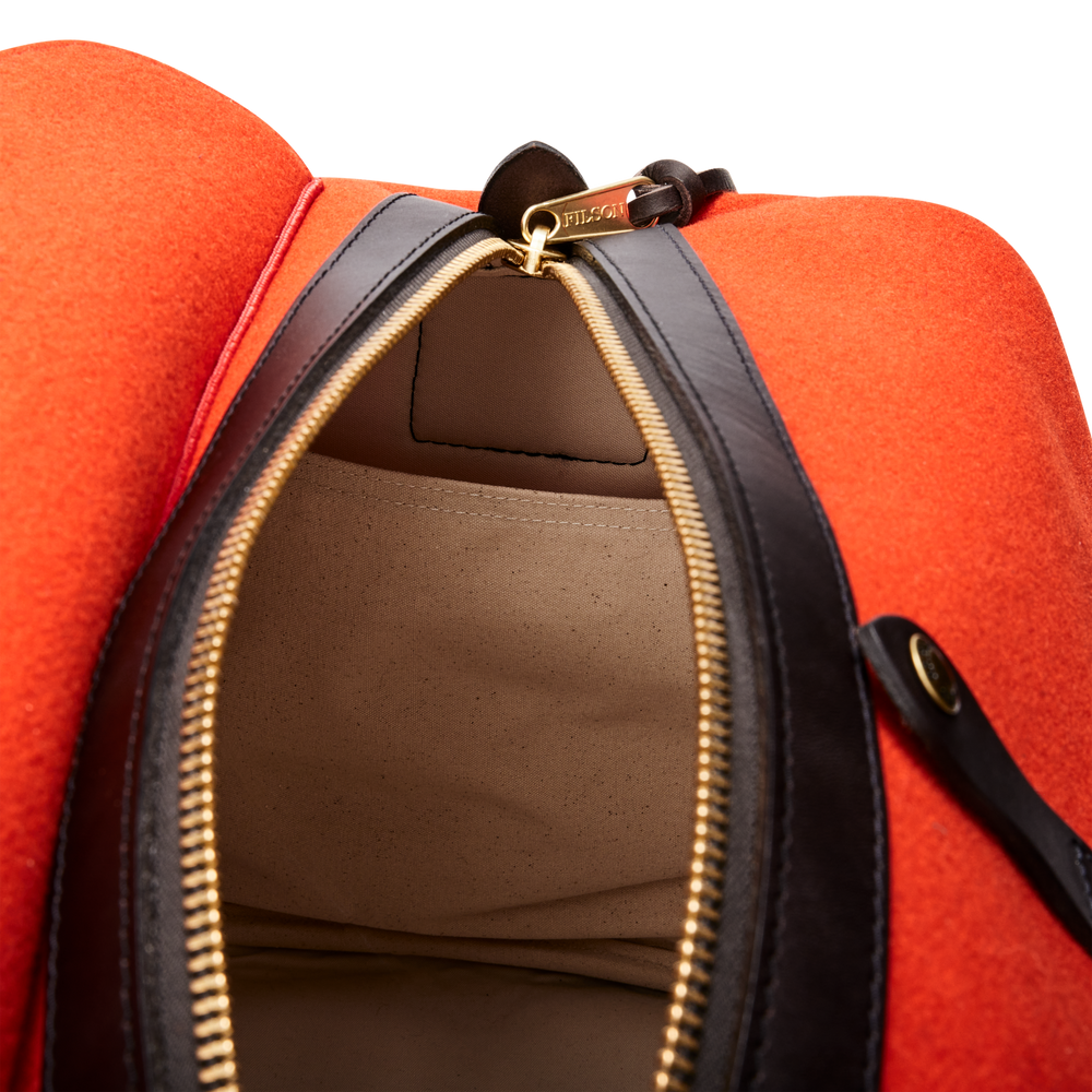 Alternate view of the Filson Medium Mackinaw Wool Duffle - Flame