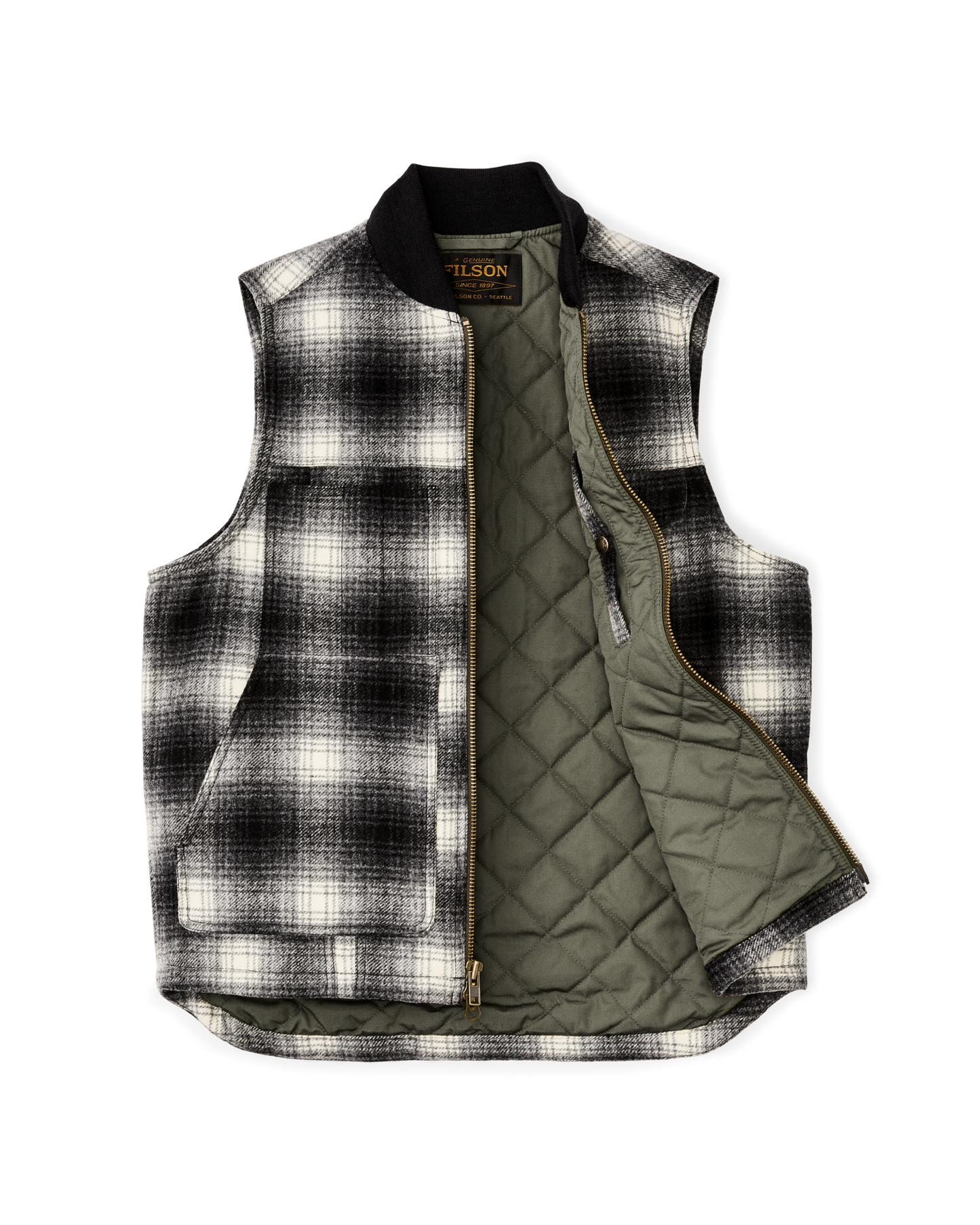 Spokane Insulated Work Vest - Charcoal Ombre