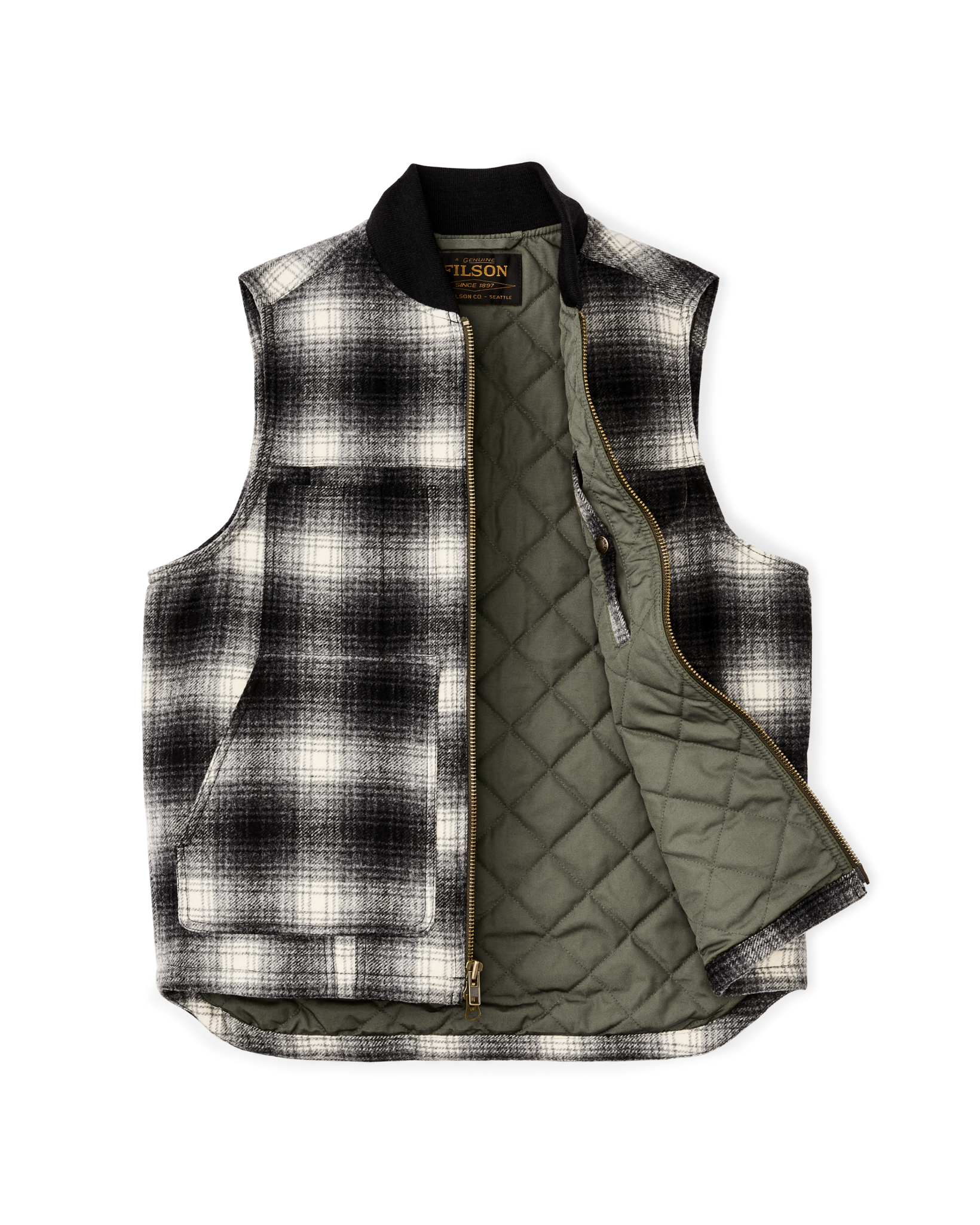 Spokane Insulated Work Vest - Charcoal Ombre