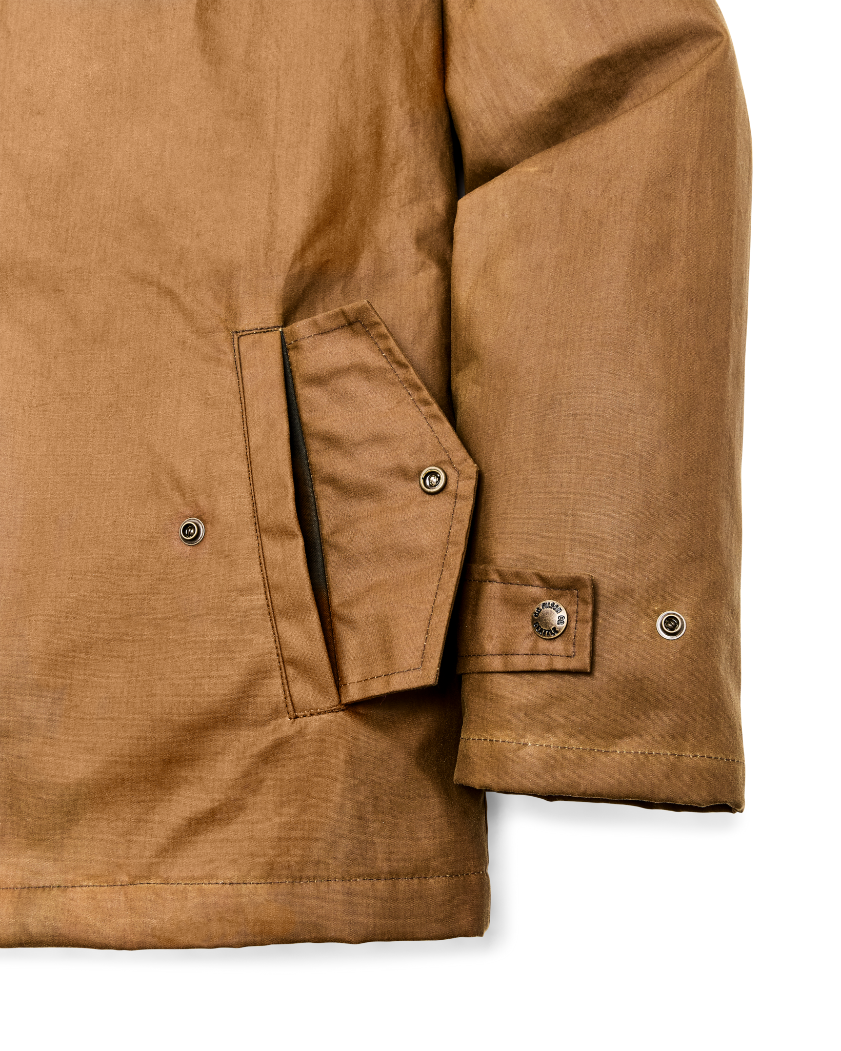 Filson X Freeman Wool Lined Raincoat - Dark Tan / Amber Spruce