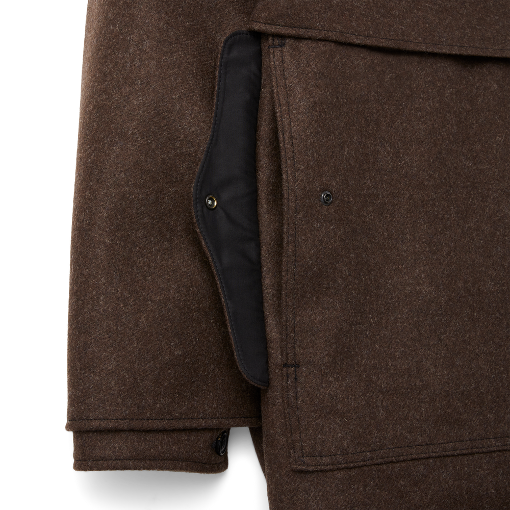 Alternate view of the Filson Double Mackinaw Cruiser - Brown