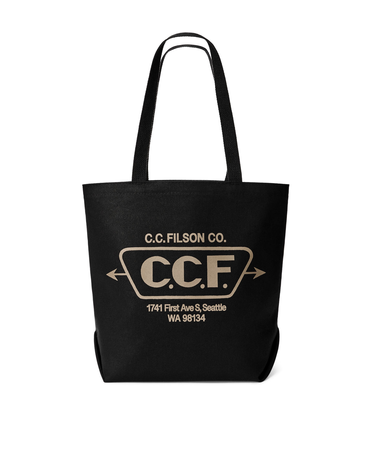 Seattle Graphic Tote Bag - Black