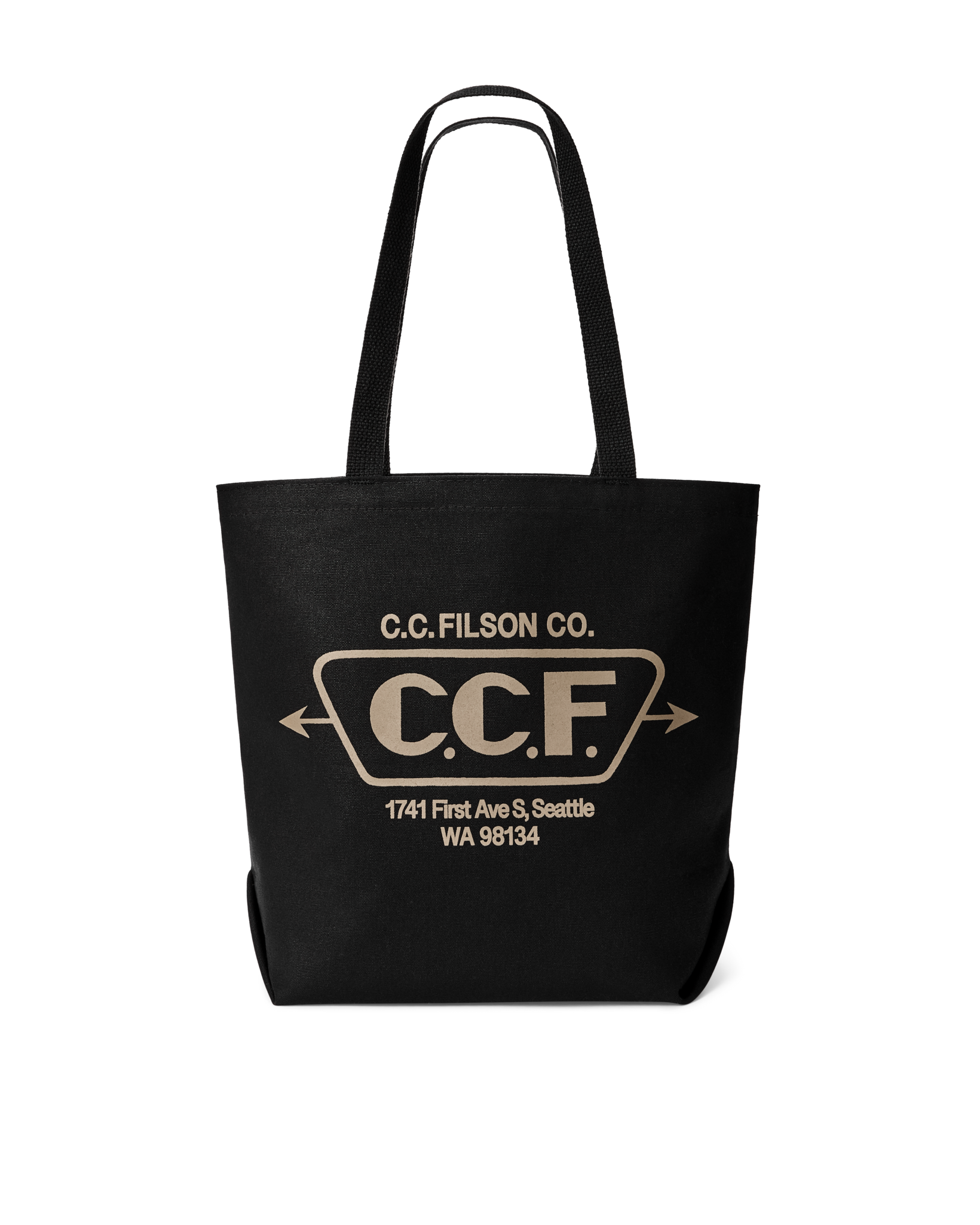 Seattle Graphic Tote Bag - Black