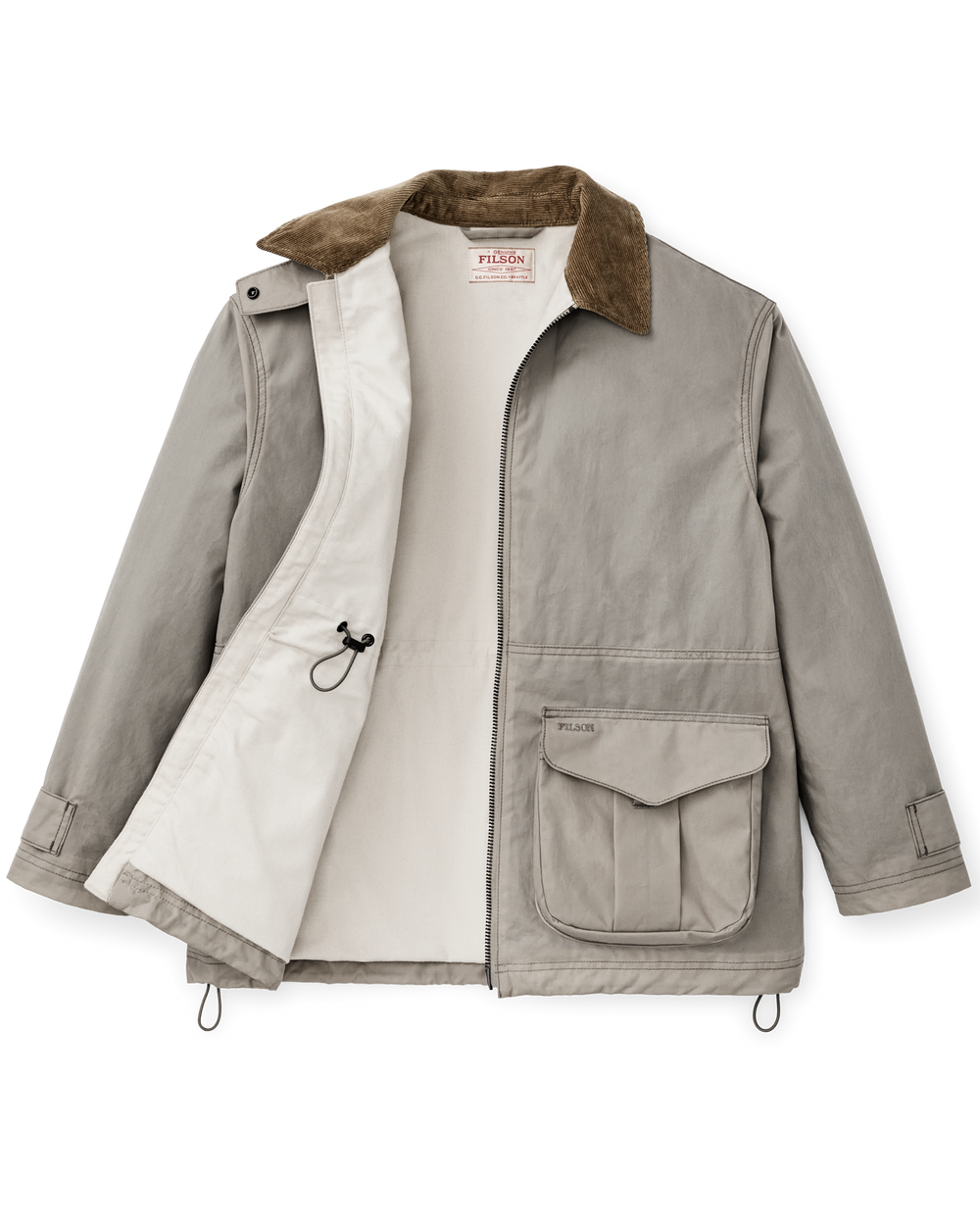 Alternate view of the Filson Women's Cover Cloth Raincoat - Twine