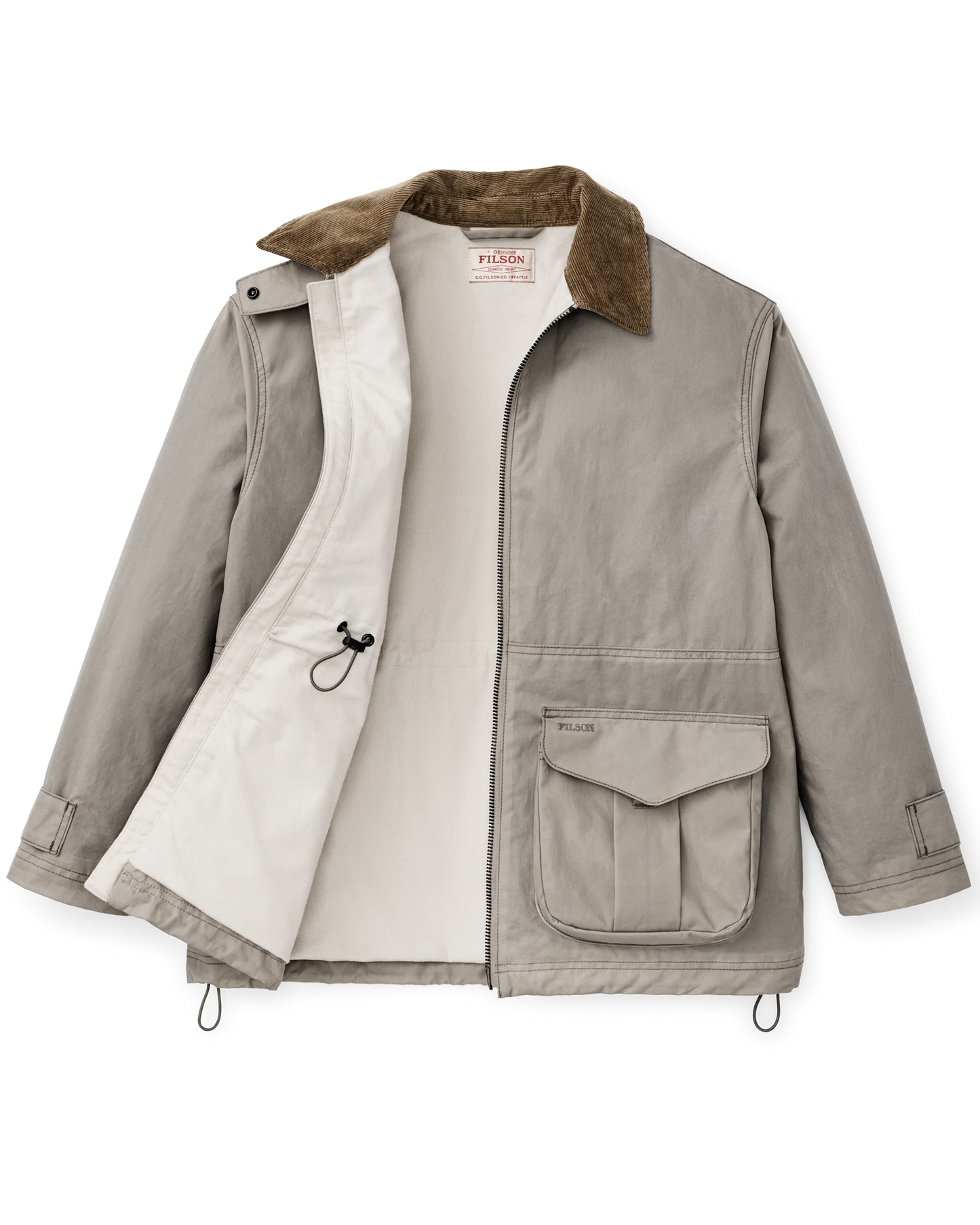 Alternate view of the Filson Women's Cover Cloth Raincoat - Twine