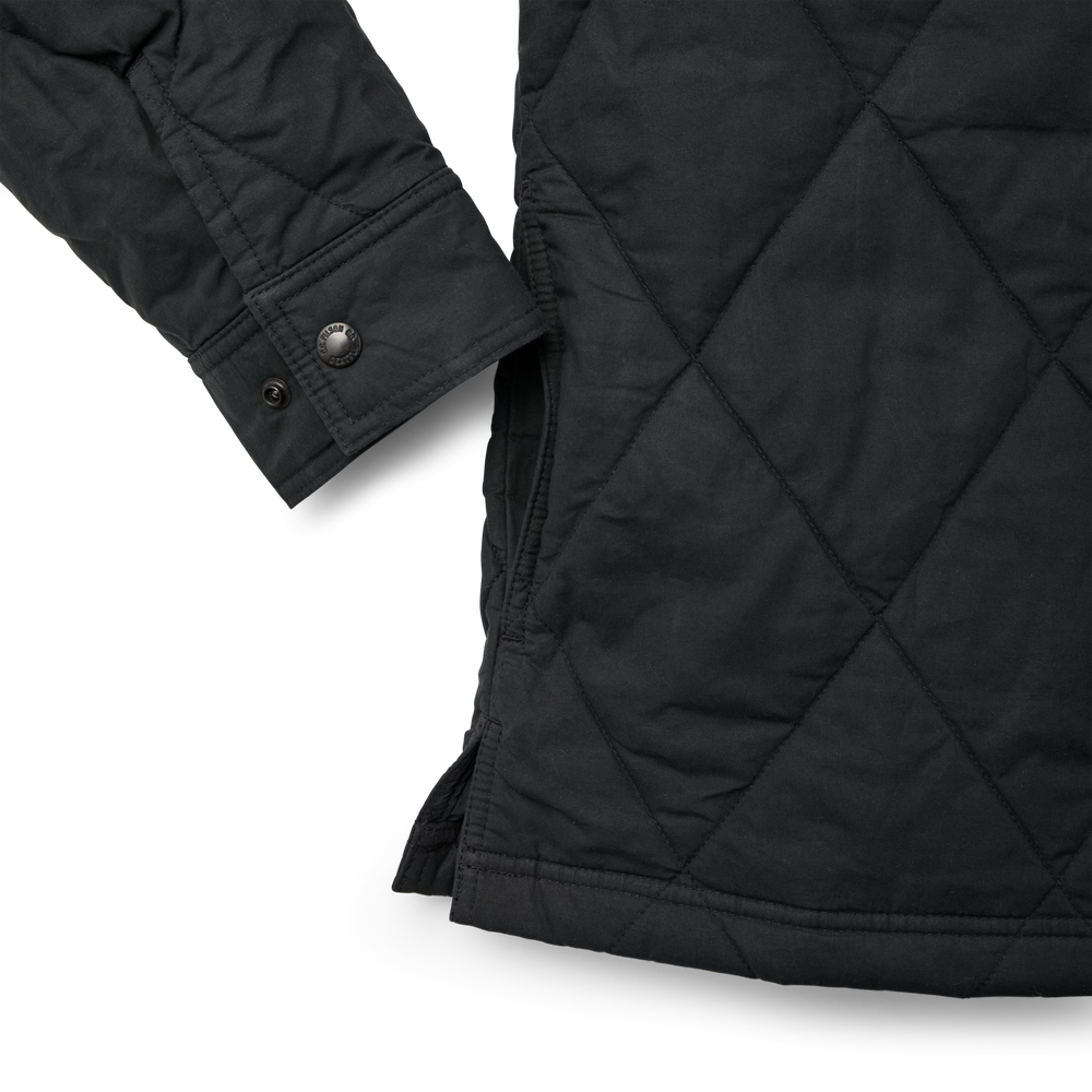 Alternate view of the Filson Hyder Quilted Jac-shirt - Black