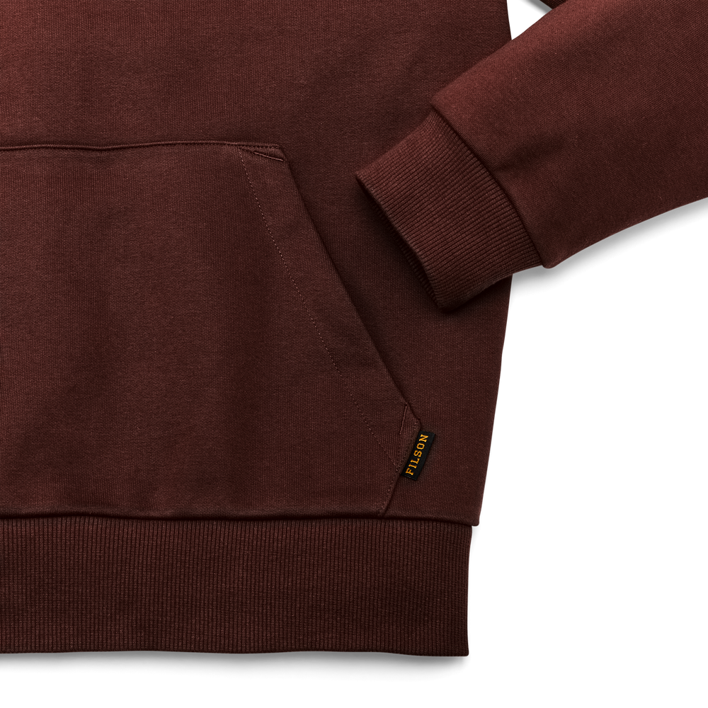 Alternate view of the Filson Prospector Hoodie - Red