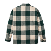 Wool Jac-shirt - Pine / Beige Check