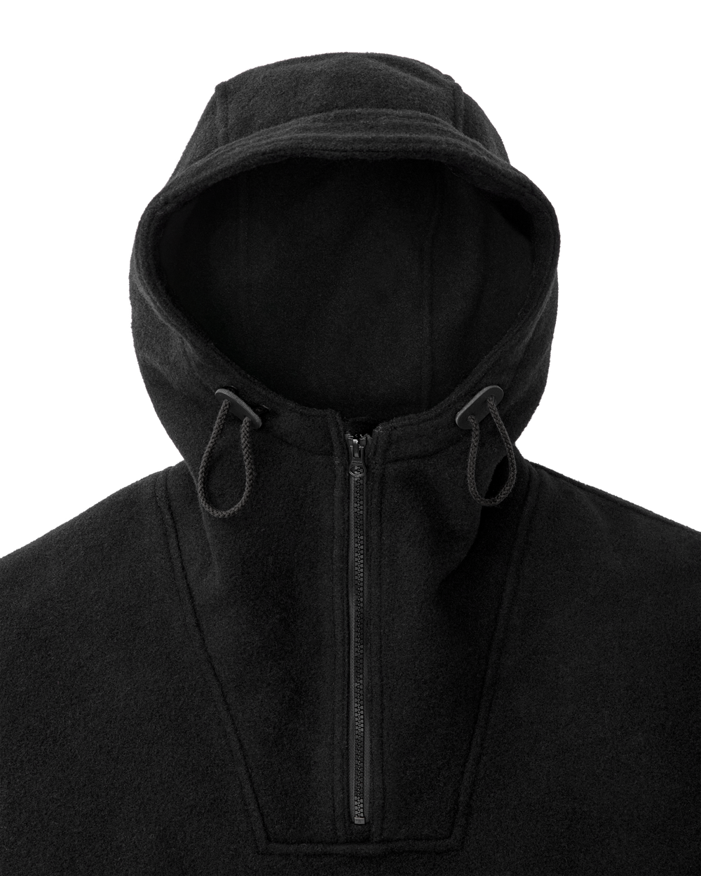 Mackinaw Wool Anorak - Black / Gray Stripe
