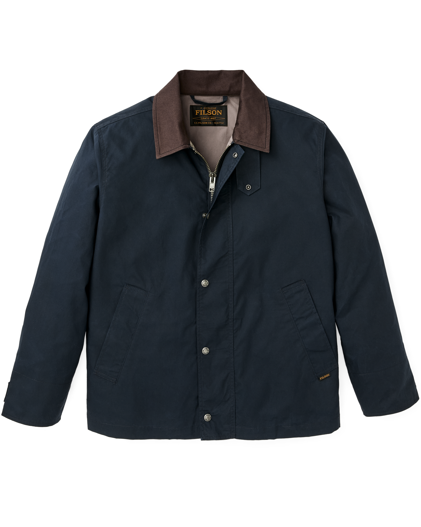 Dry Wax Short Field Jacket - Navy | Filson