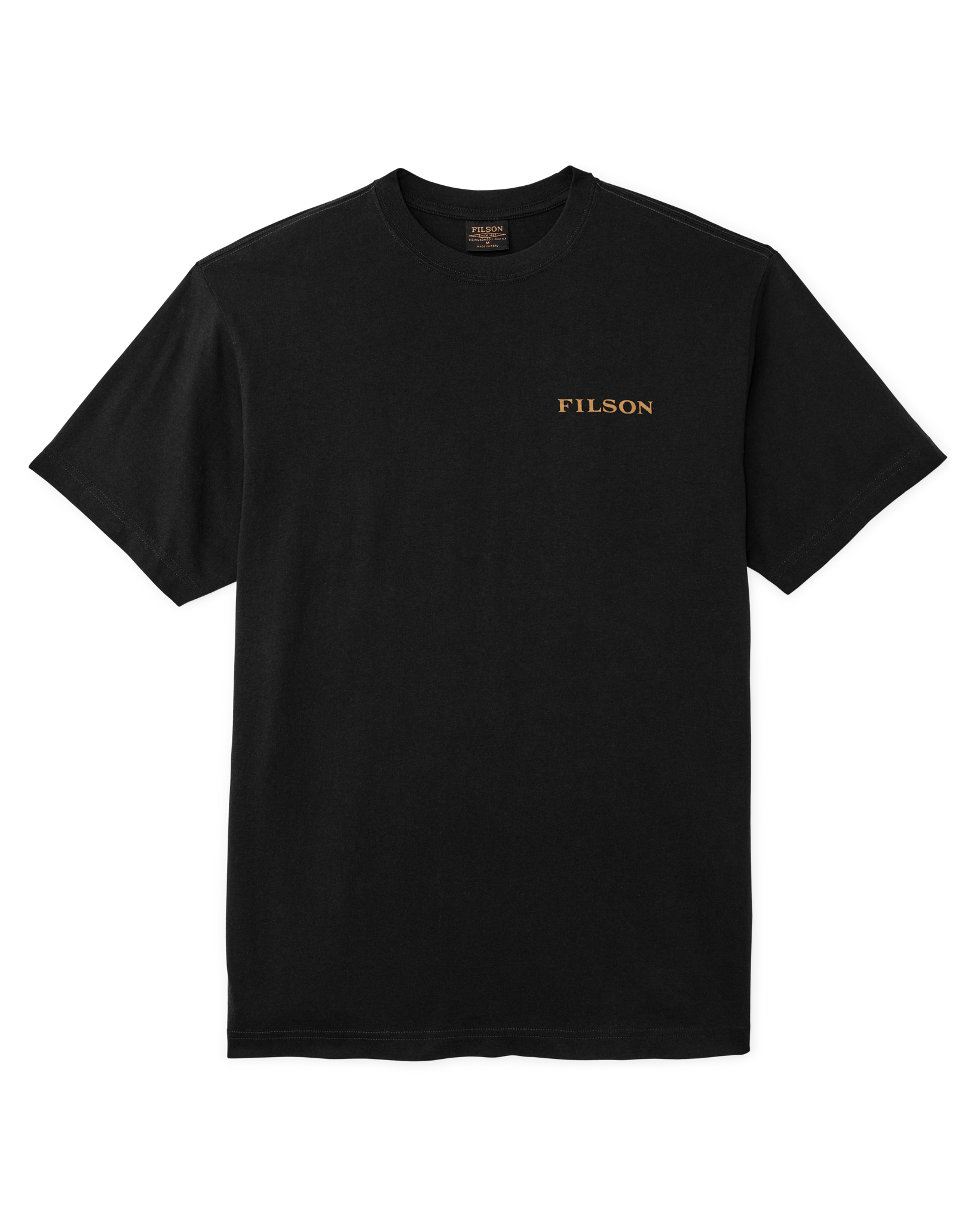 Front-facing image of the Filson Scenic Graphic T-shirt - Black