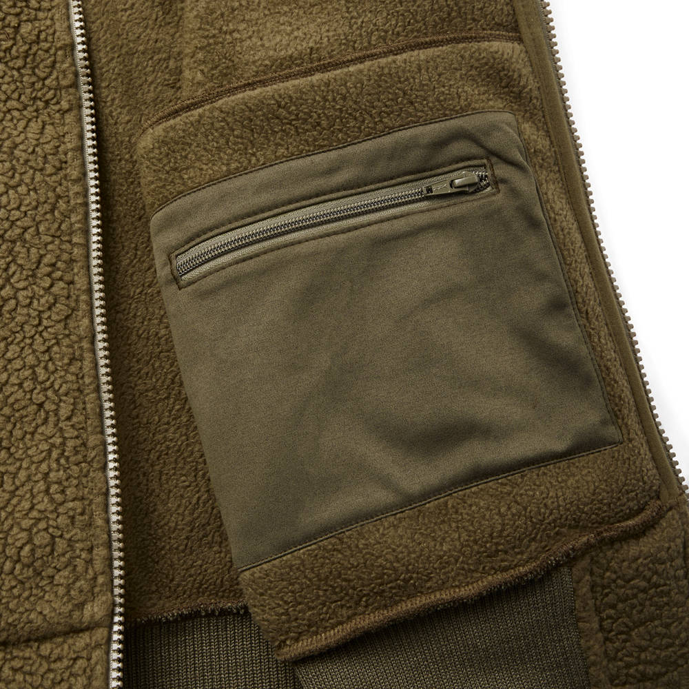 Alternate view of the Filson Sherpa Fleece Vest - Marsh Olive