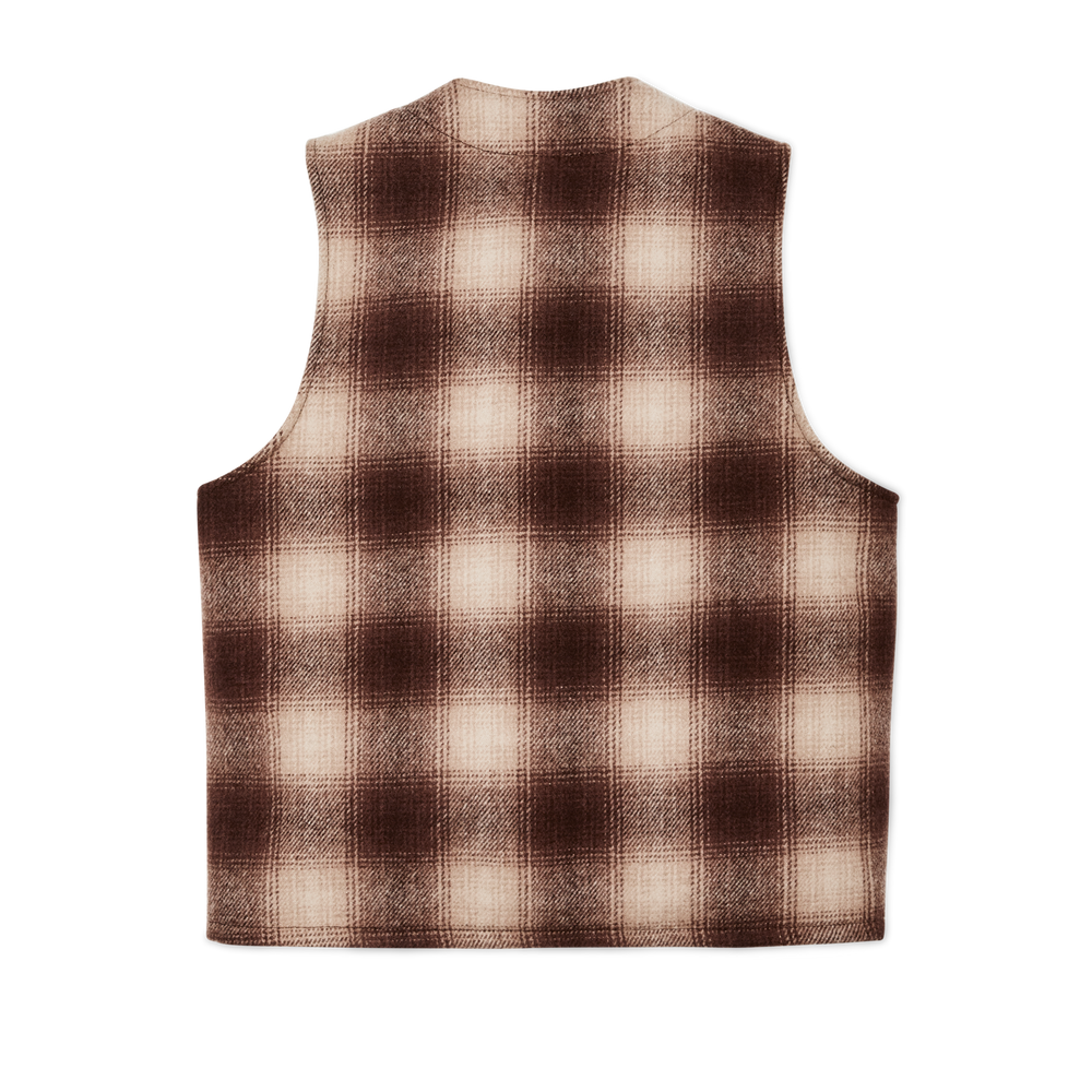 Alternate view of the Filson Mackinaw Wool Vest - Brown / Tan Ombre