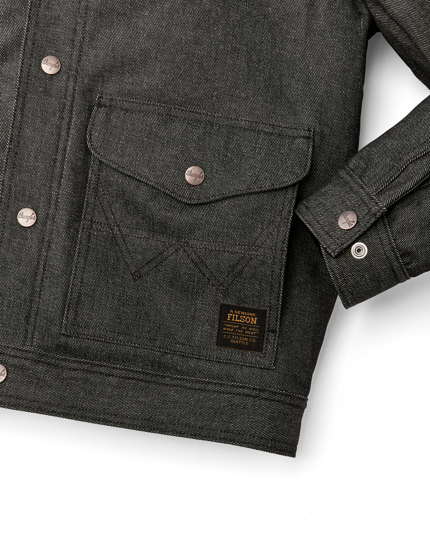 Wrangler X Filson Denim Work Jacket - Black