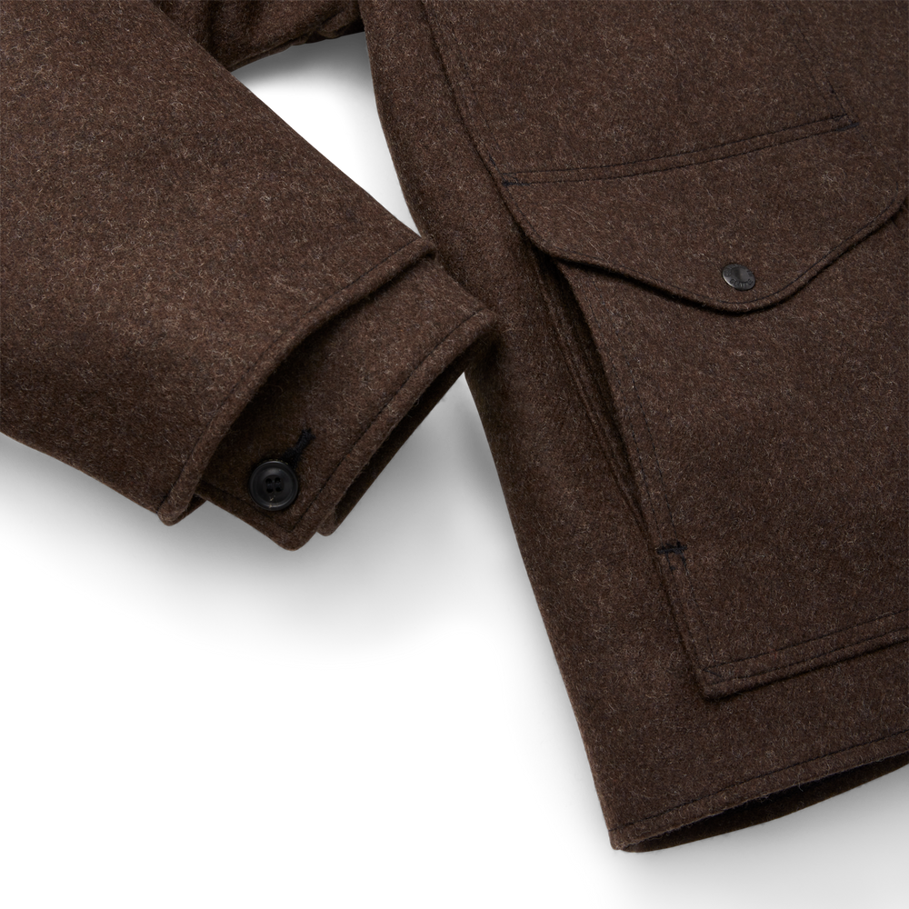 Alternate view of the Filson Double Mackinaw Cruiser - Brown
