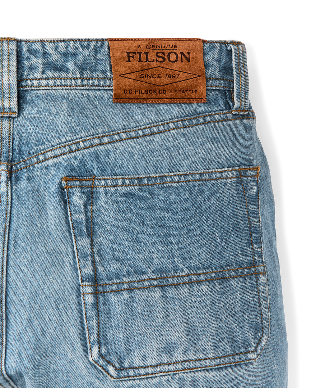 Alternate view of the Filson 14-oz. Double-Front Jeans - Vintage Indigo