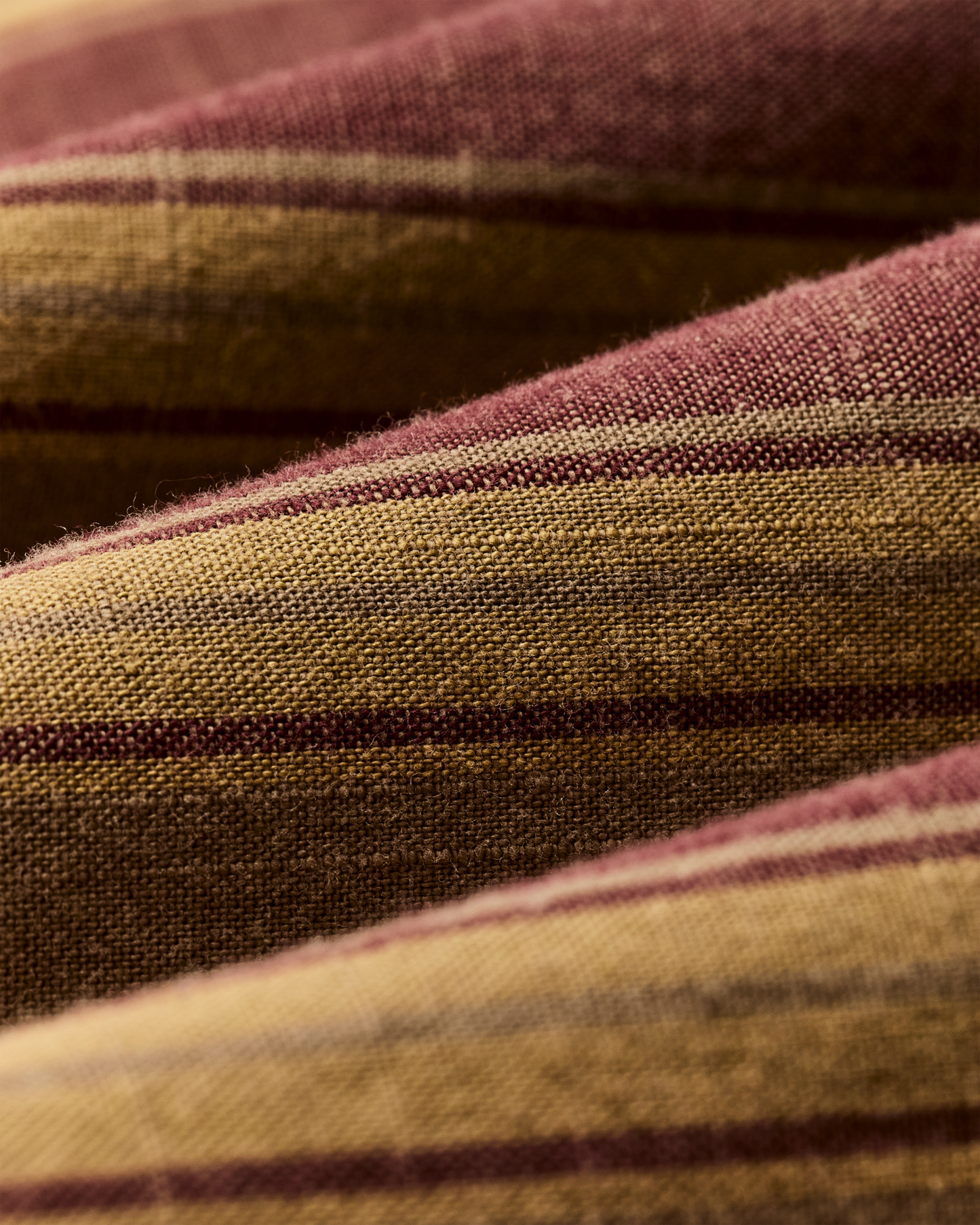 Chambray Camp Shirt - Brick / Tan