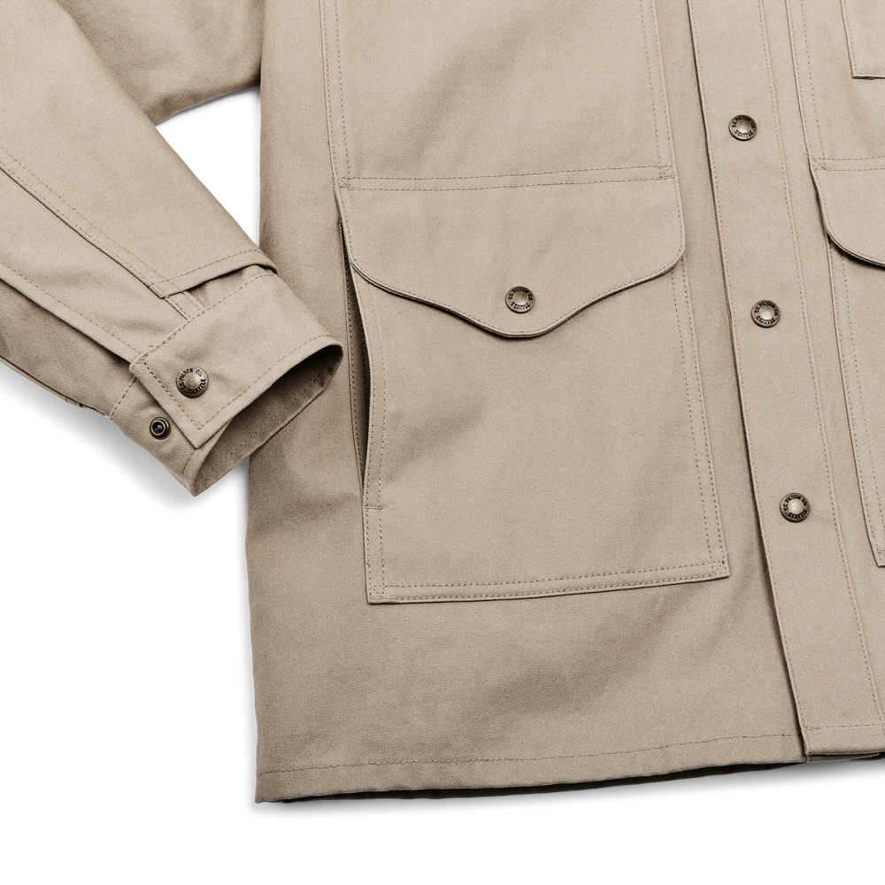 Alternate view of the Filson Dry Tin Cloth Cruiser - Gray Khaki