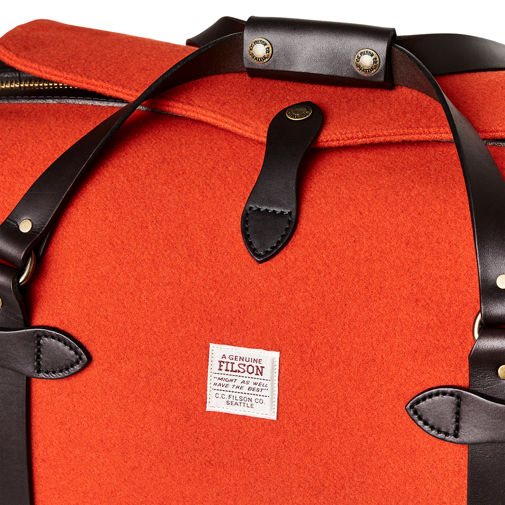 Alternate view of the Filson Medium Mackinaw Wool Duffle - Flame