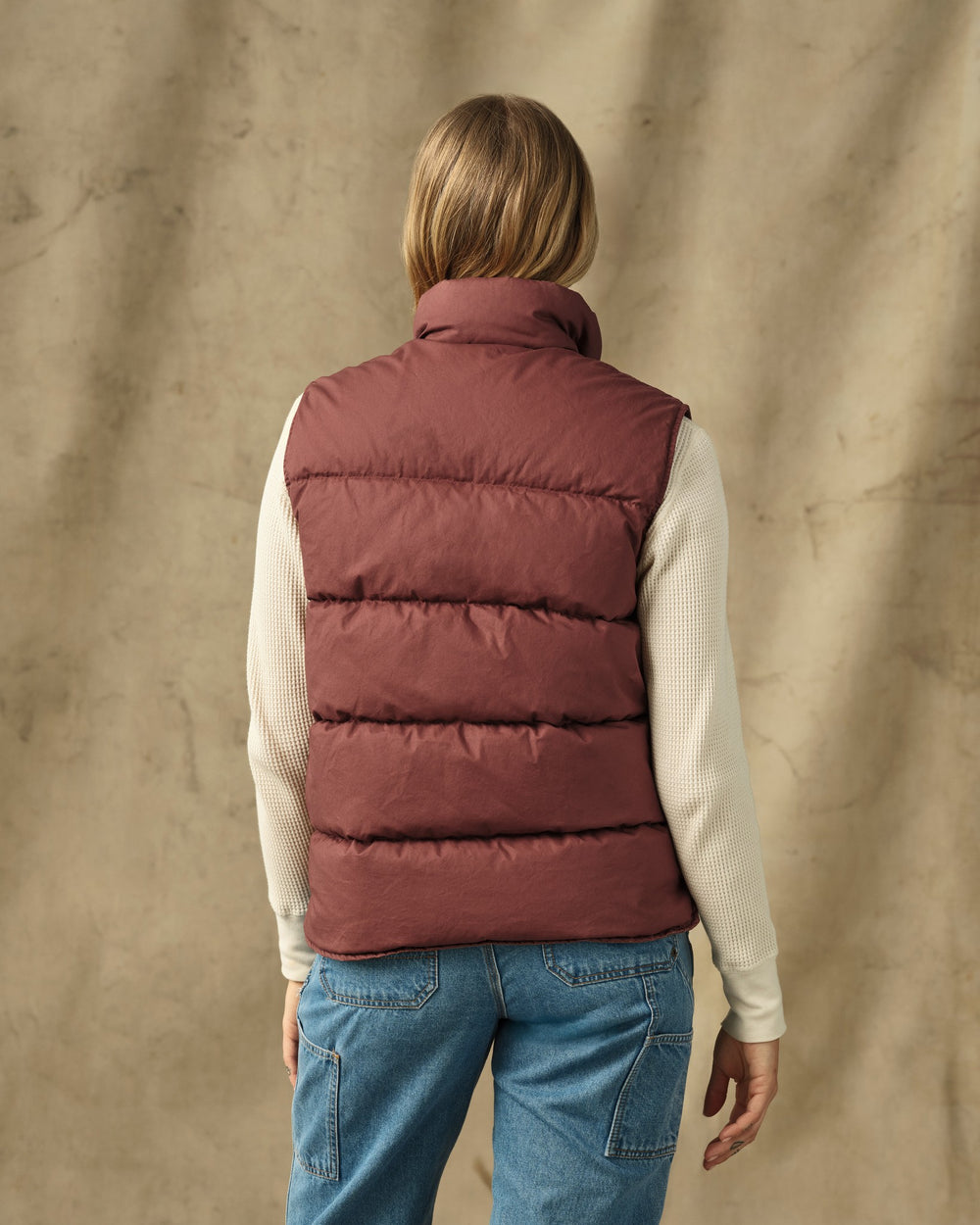 Women's Heritage Cotton Down Vest - Smoked Paprika