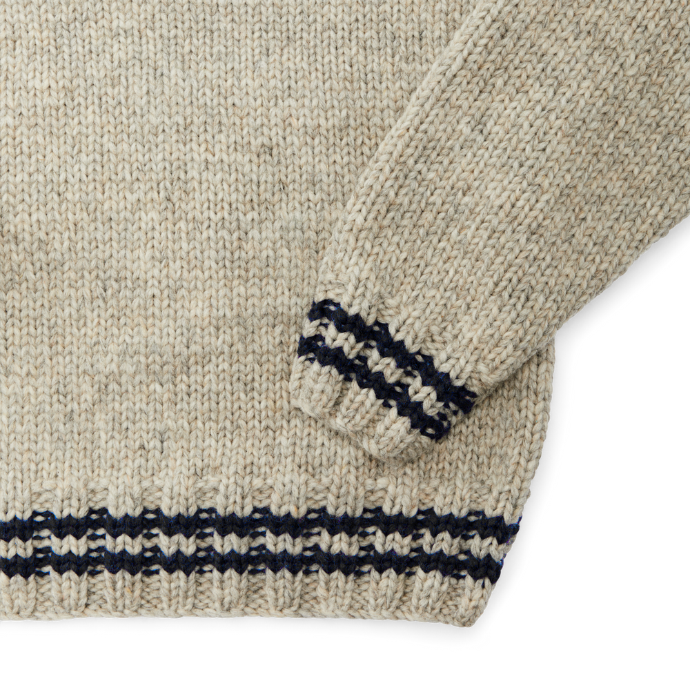 Alternate view of the Filson Handmade Pullover Sweater - Natural / Fish