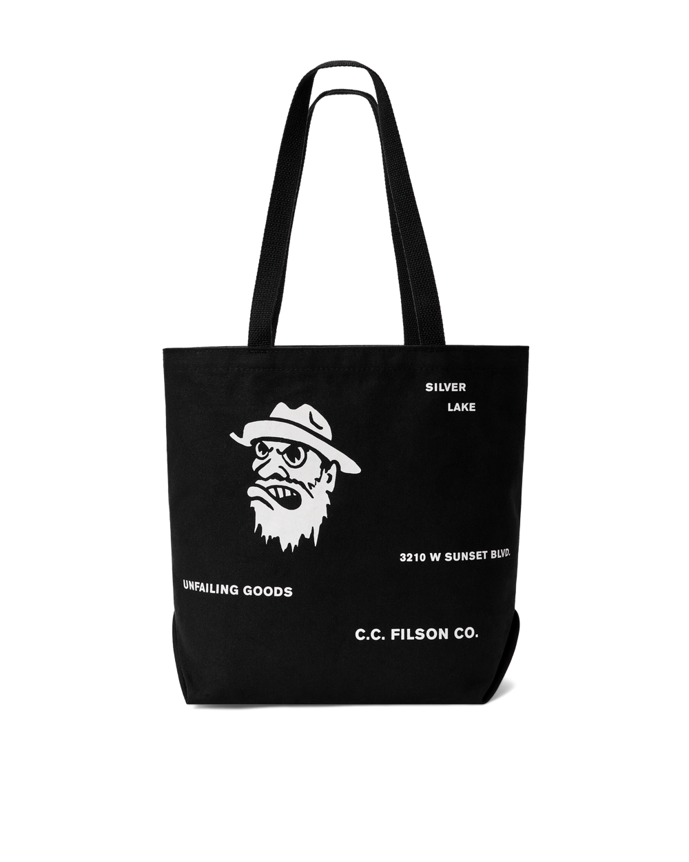 Silver Lake Graphic Tote Bag - Black
