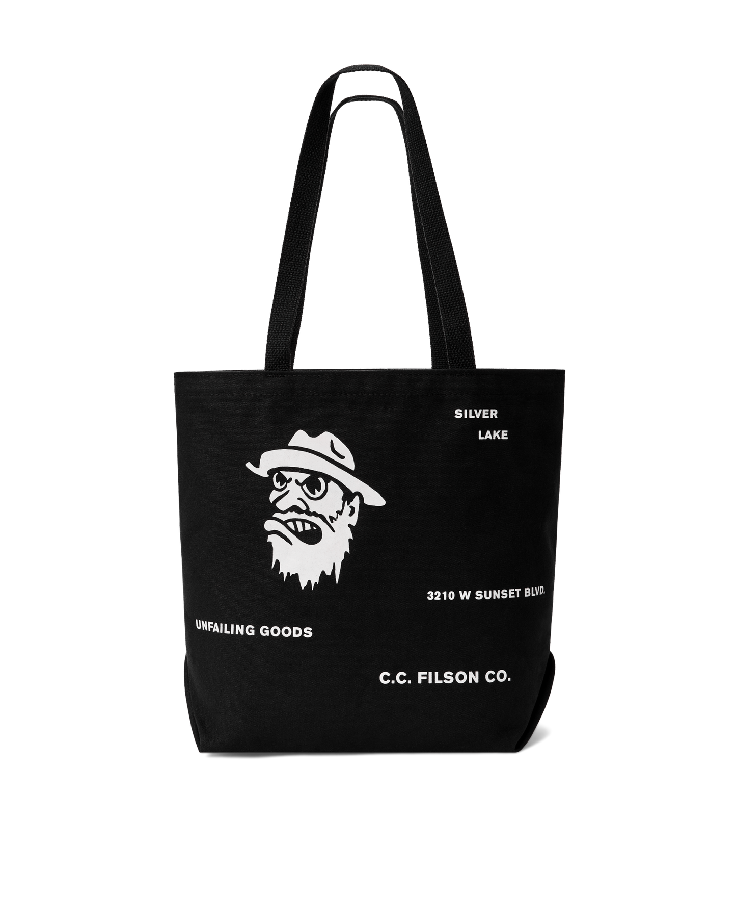 Silverlake Graphic Tote Bag - Black
