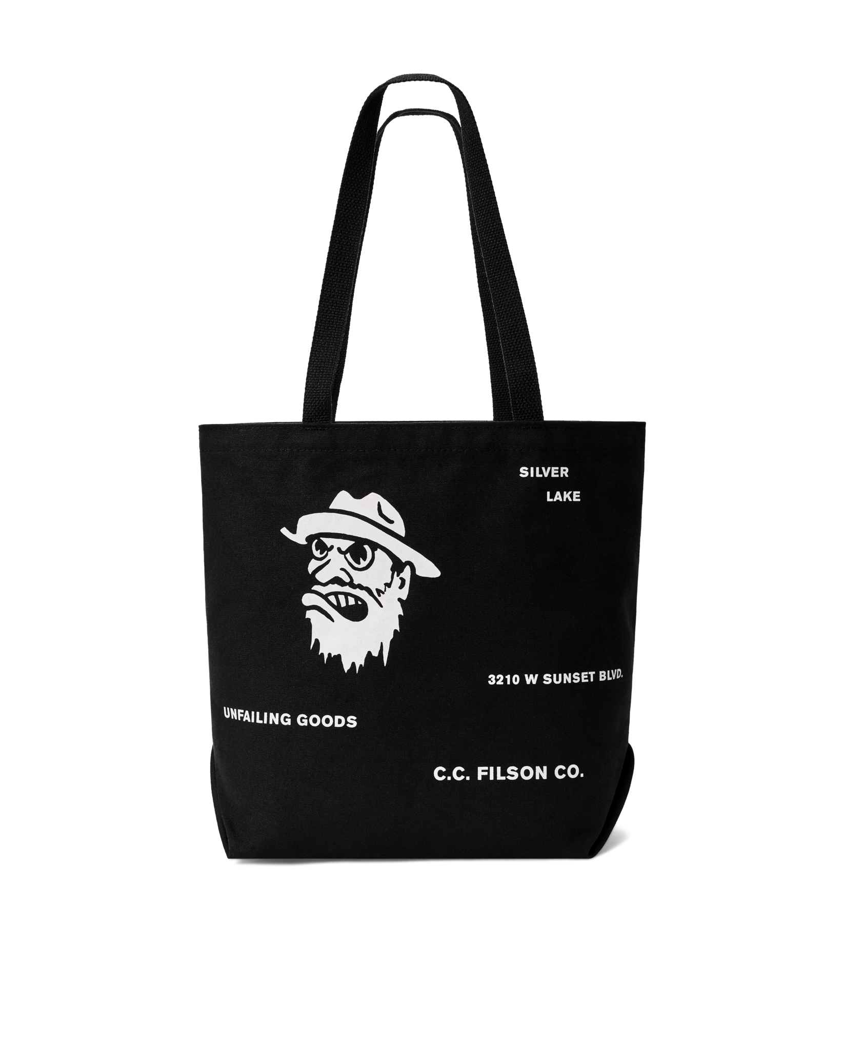 Silverlake Graphic Tote Bag - Black