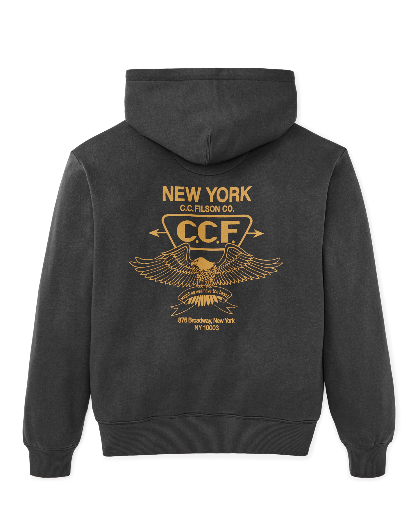 NYC Graphic Hoodie - Faded Black