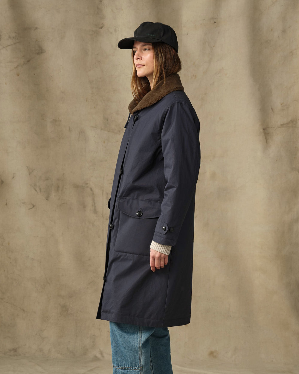 Women's Harbor Front Trench Coat - Blue