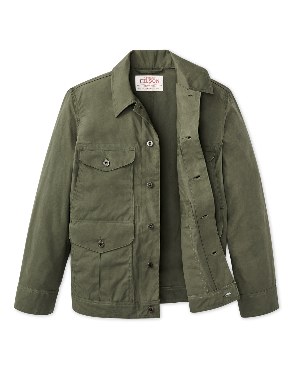 Dry Wax Journeyman Jacket - Olive Green | Filson