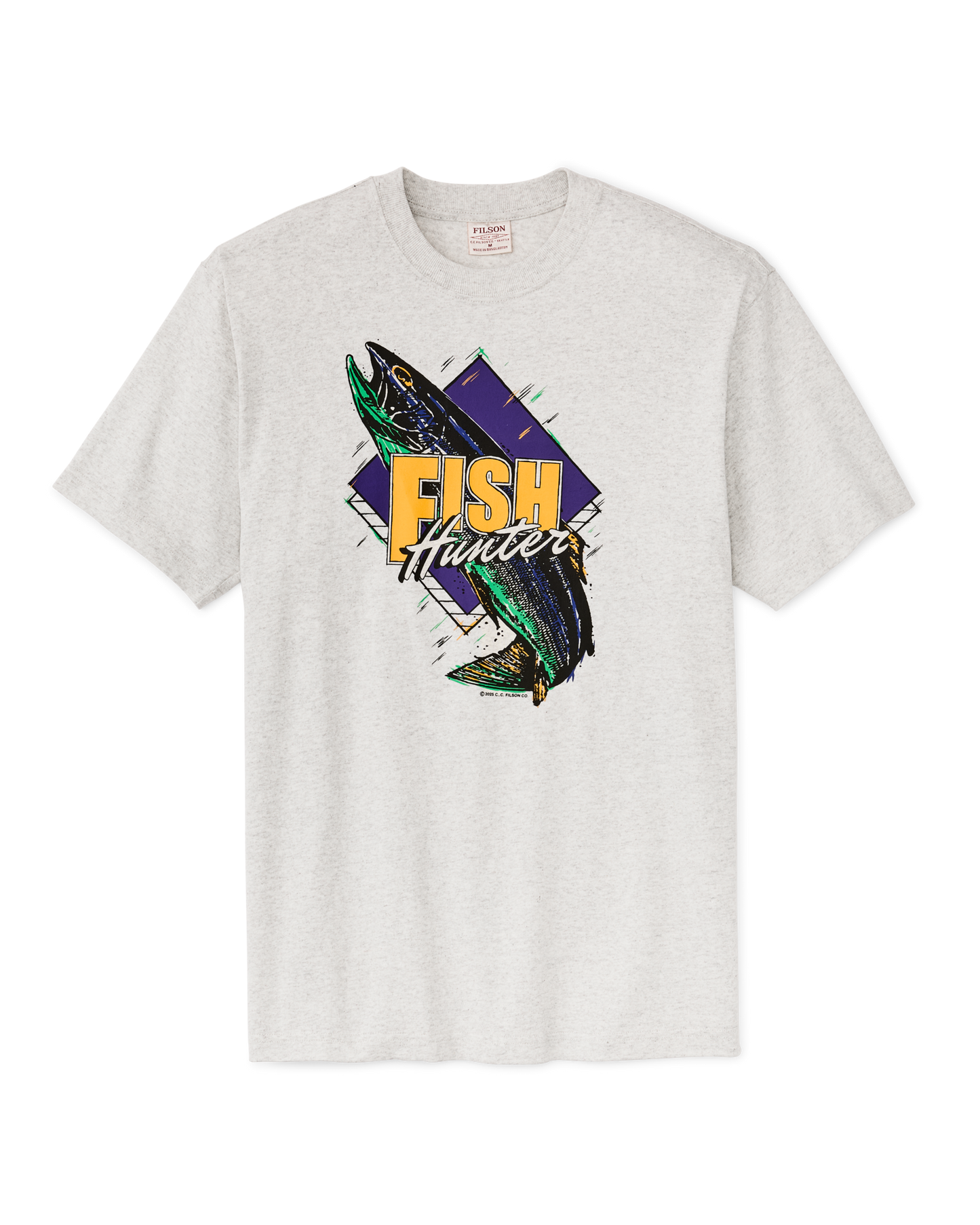 Frontier Graphic T-shirt - Light Heather Gray / Hunter