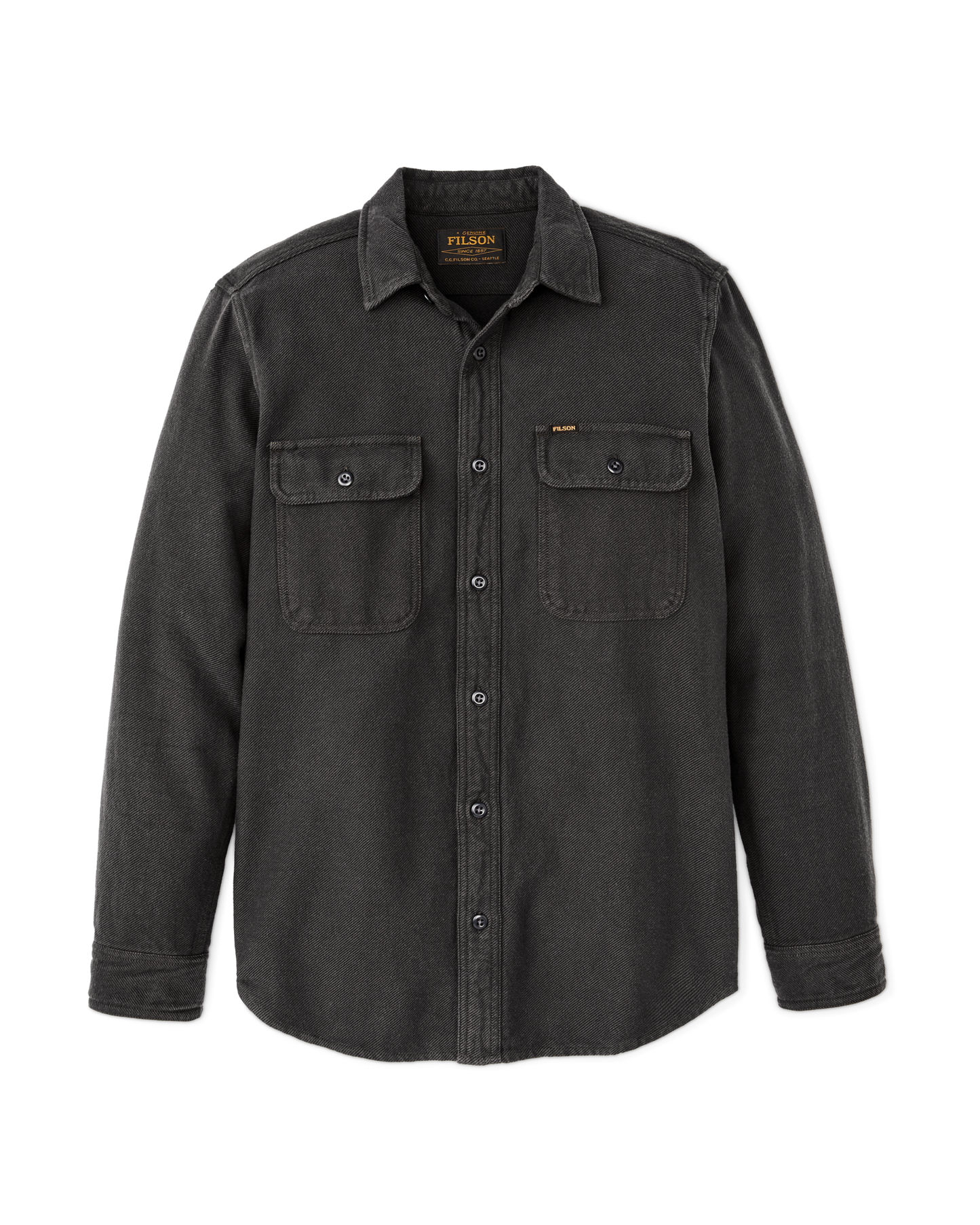 Vintage Flannel Work Shirt - Charcoal