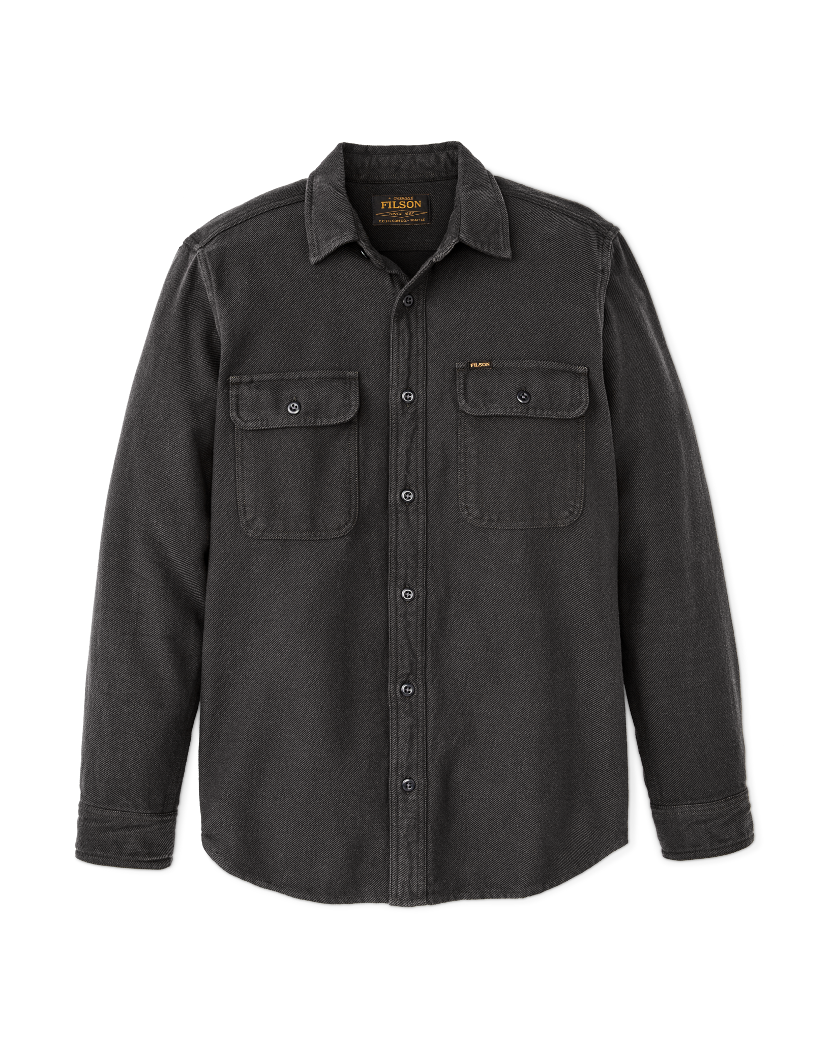 Vintage Flannel Work Shirt - Charcoal